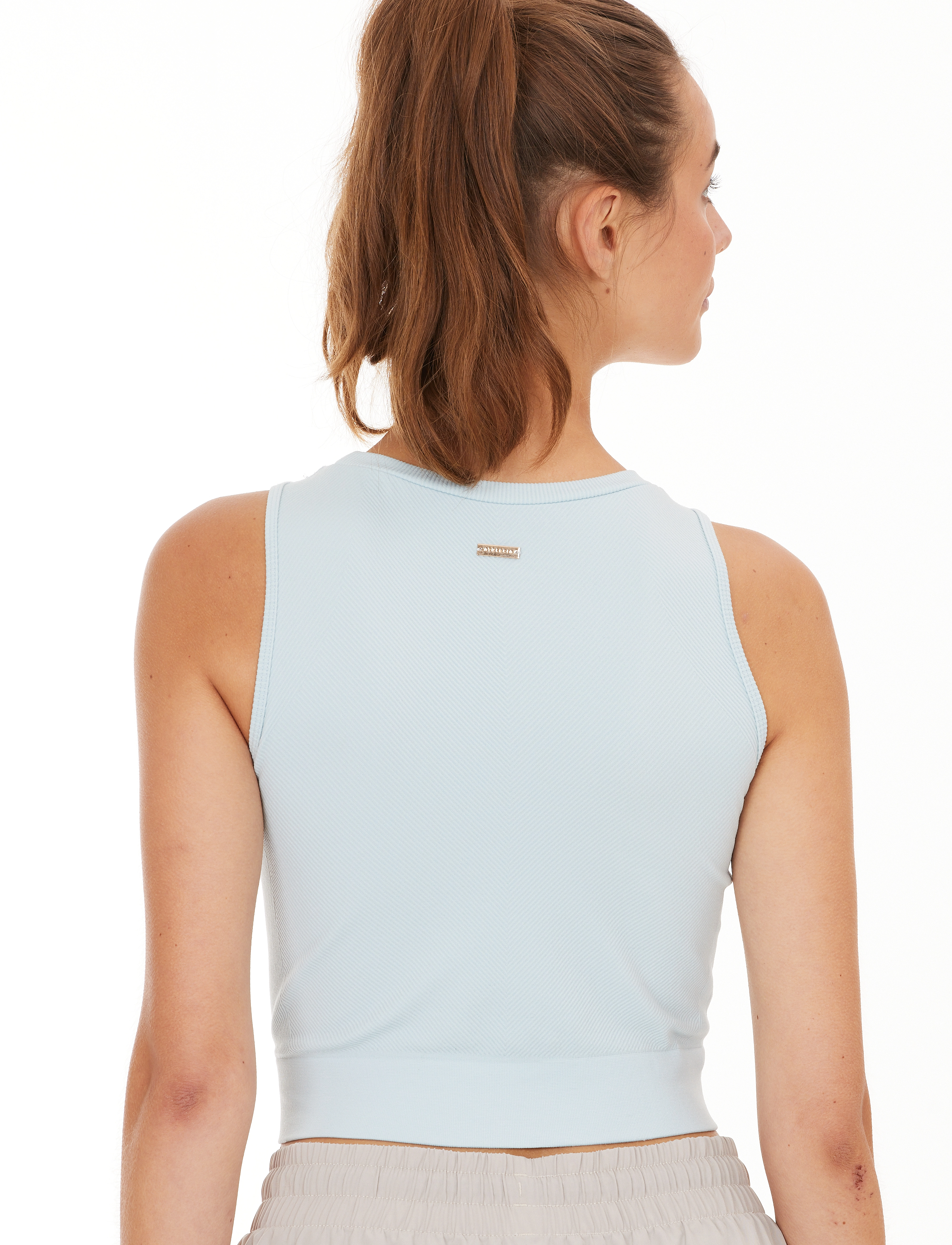 Athlecia - Horigami W Seamless Cropped Top - plein air - 4