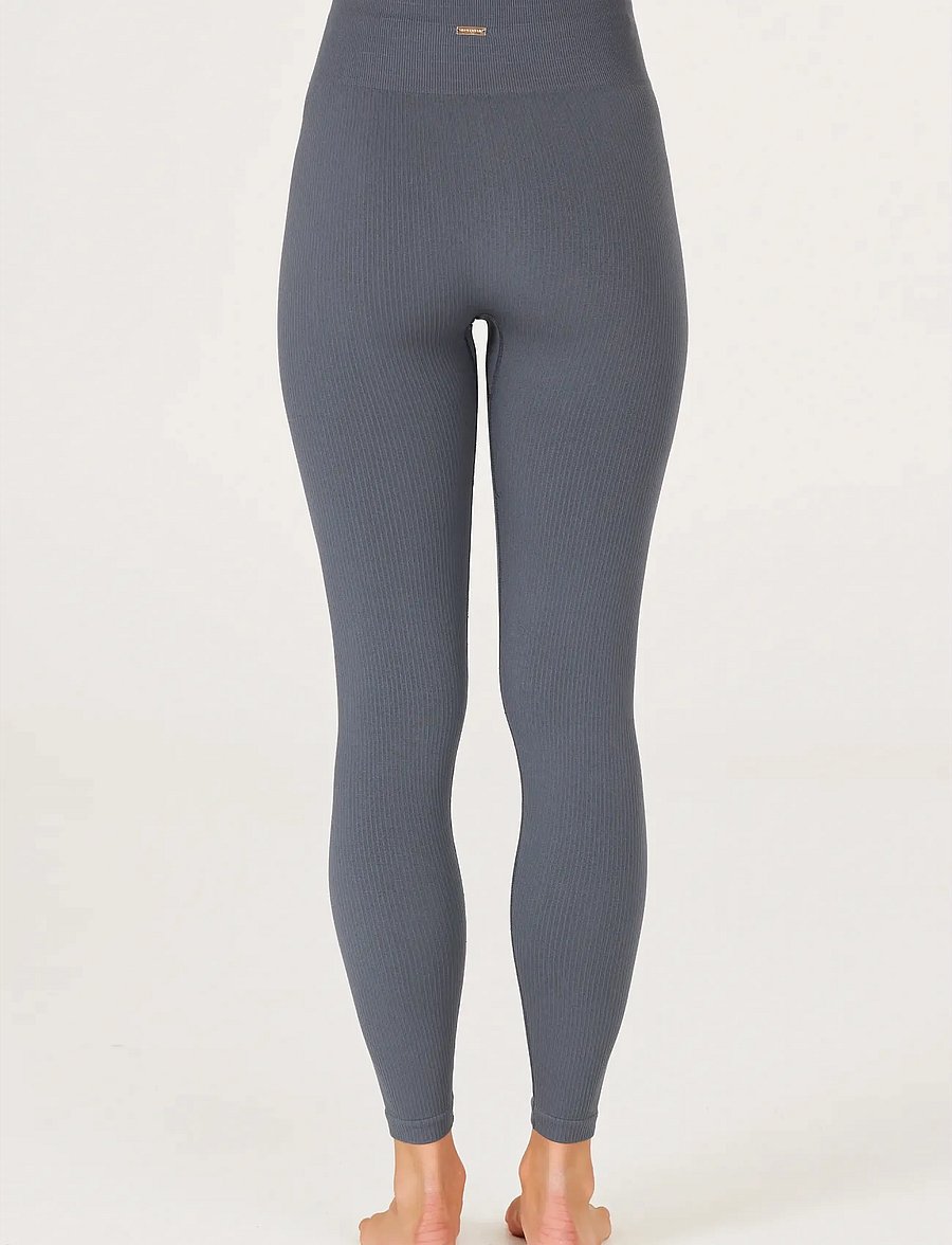 Athlecia - Aideny W Seamless Rib Tights - jooksuretuusid - ombre blue - 4