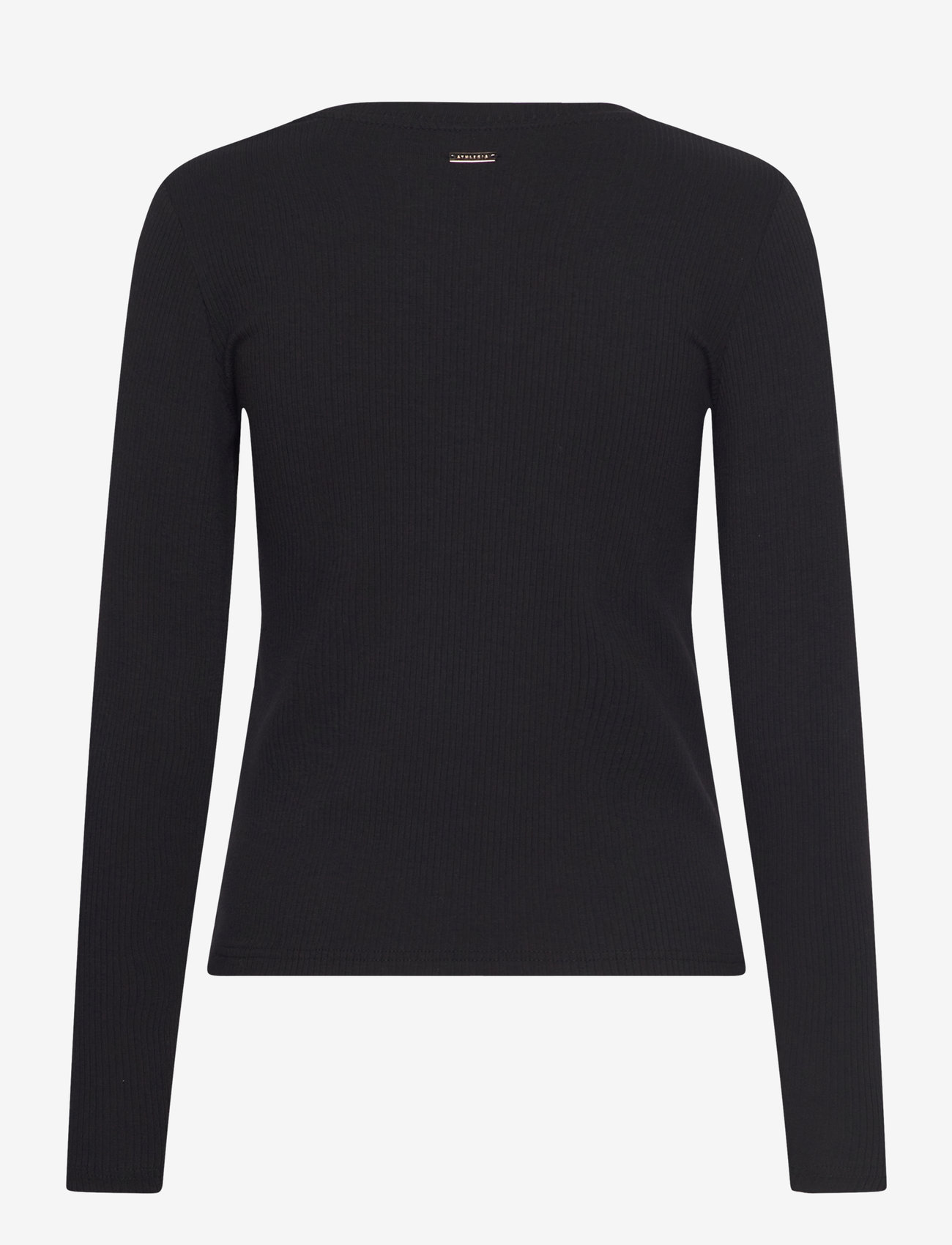 Athlecia - Lankae W L/S Tee - longsleeved tops - black - 2