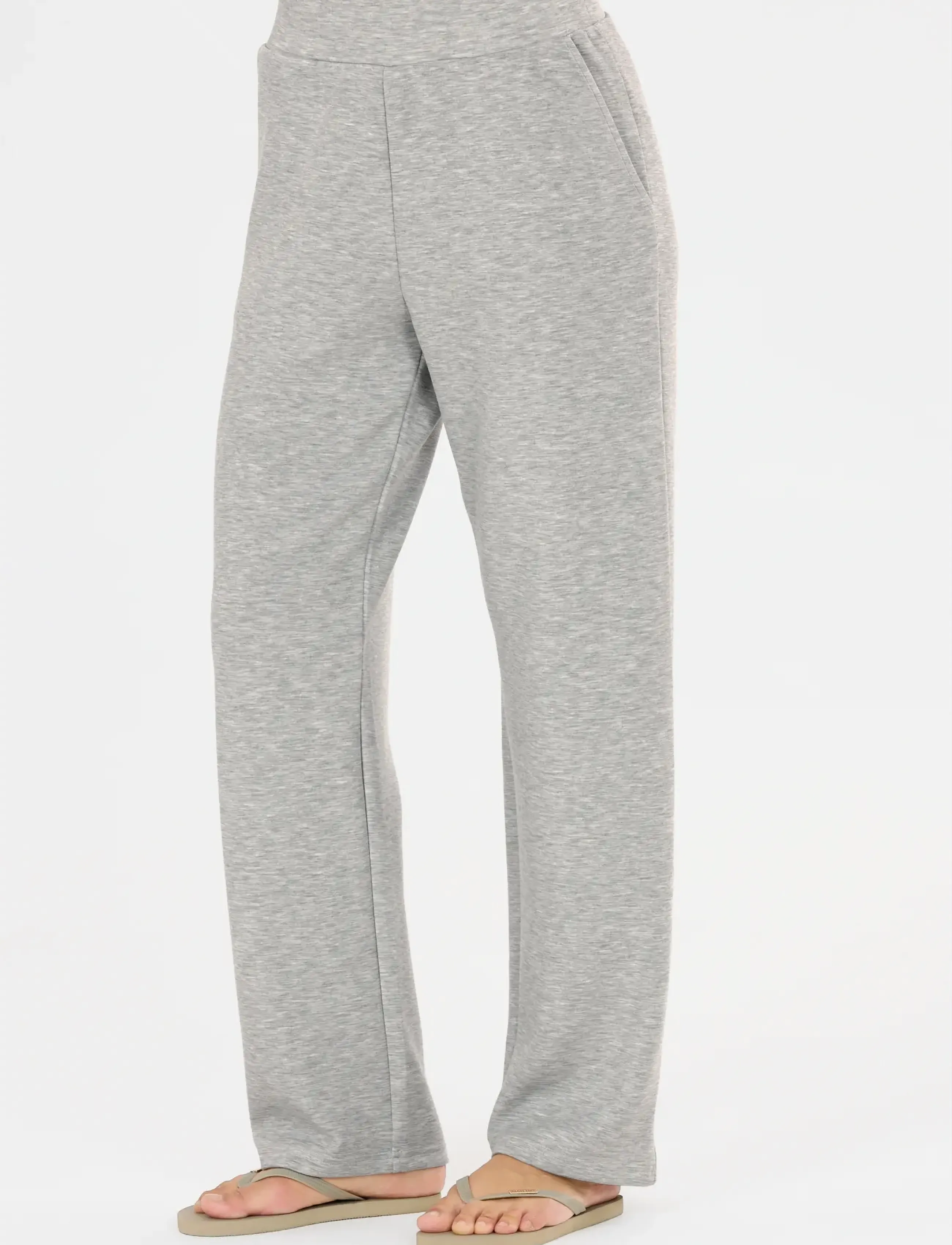 Athlecia - Jacey W Regular Pants - verryttelyhousut - light grey melange - 5
