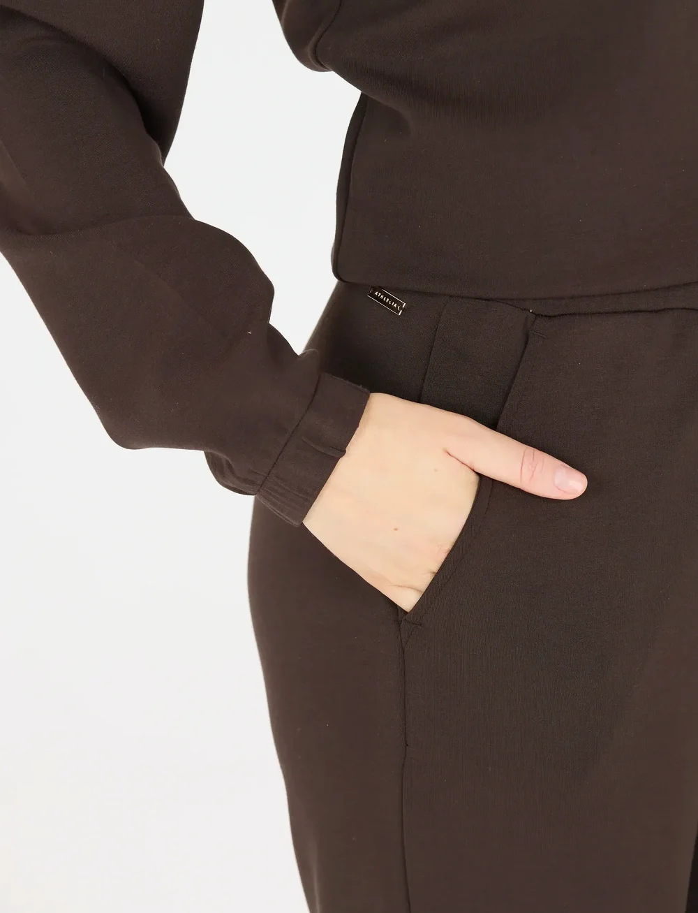 Athlecia - Jacey V2 W Sweat Pants - joggingbukser - chocolate torte - 0