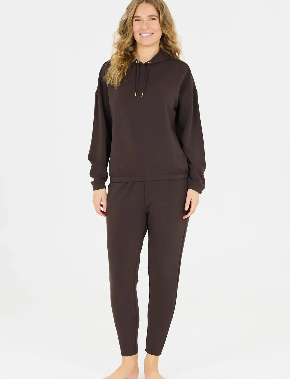 Athlecia - Jacey V2 W Sweat Pants - joggingbukser - chocolate torte - 4