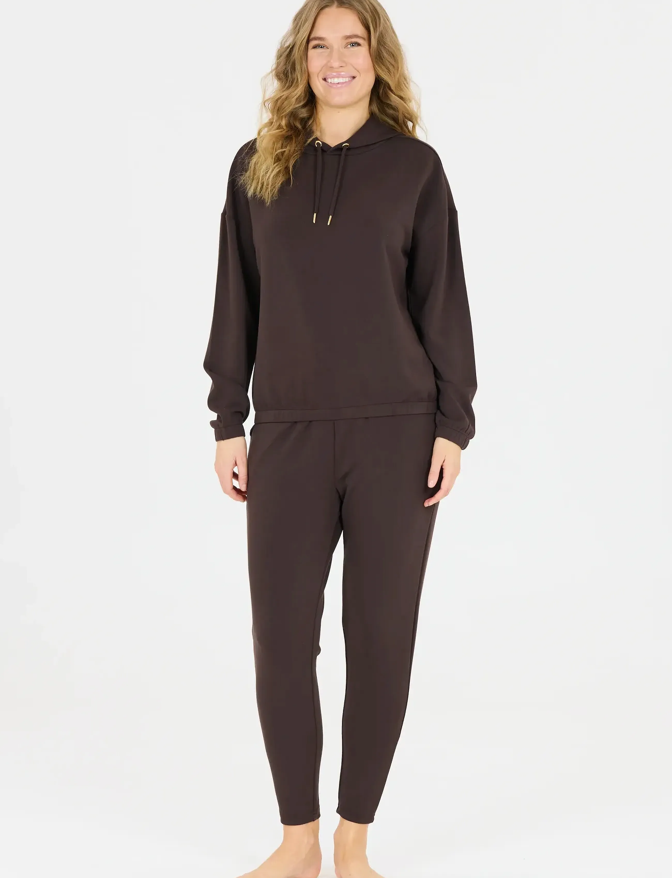 Athlecia - Jacey V2 W Sweat Pants - träningsbyxor - chocolate torte - 4