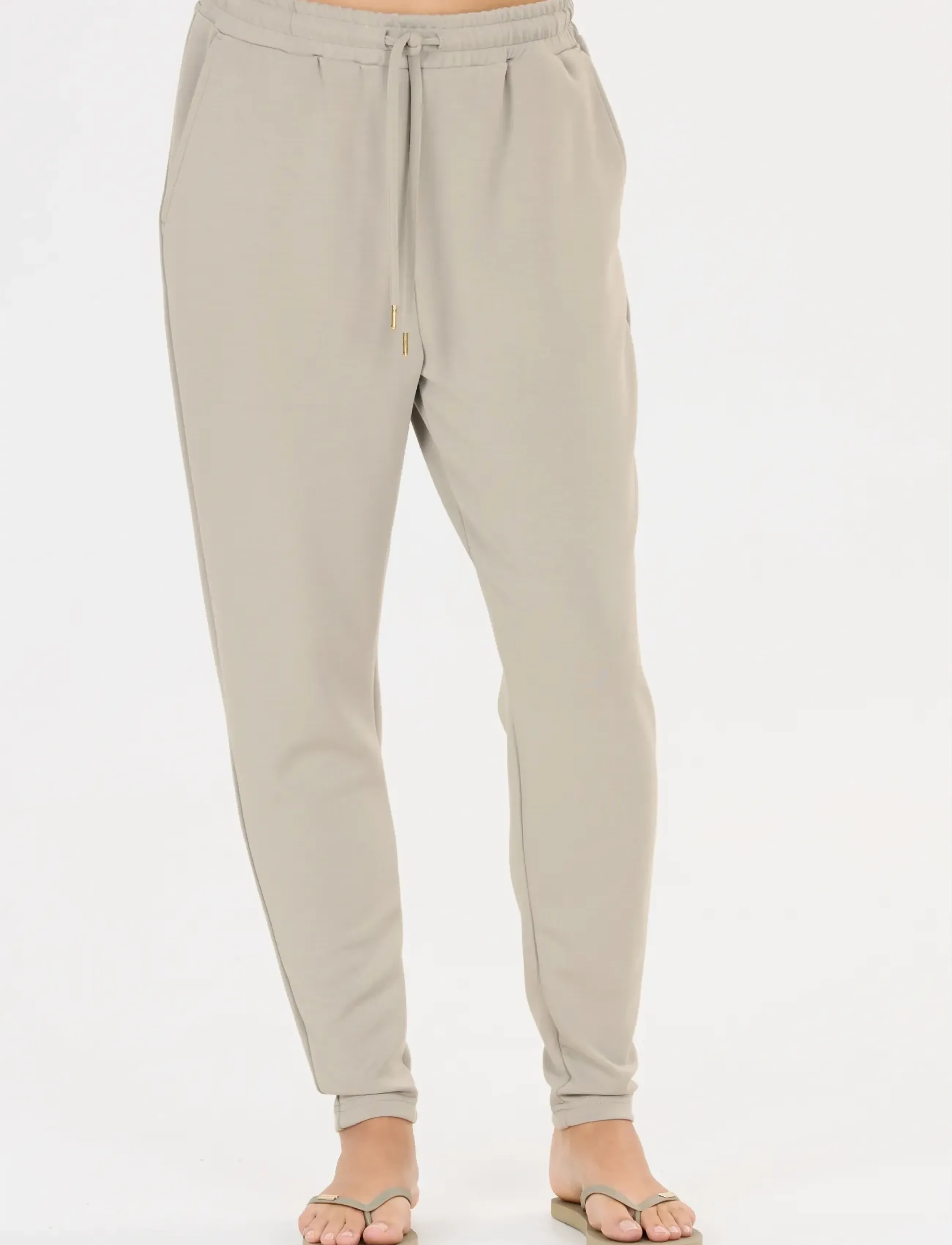 Athlecia Jacey V2 W Sweat Pants - Träningsbyxor - DOVE / beige