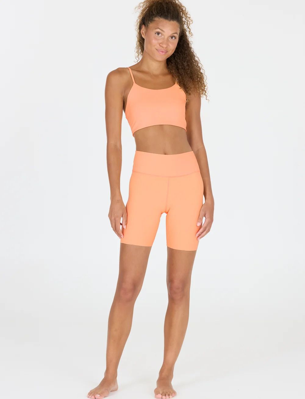 Athlecia - Bloom W Short Tights - løbetights - peach cobbler - 0