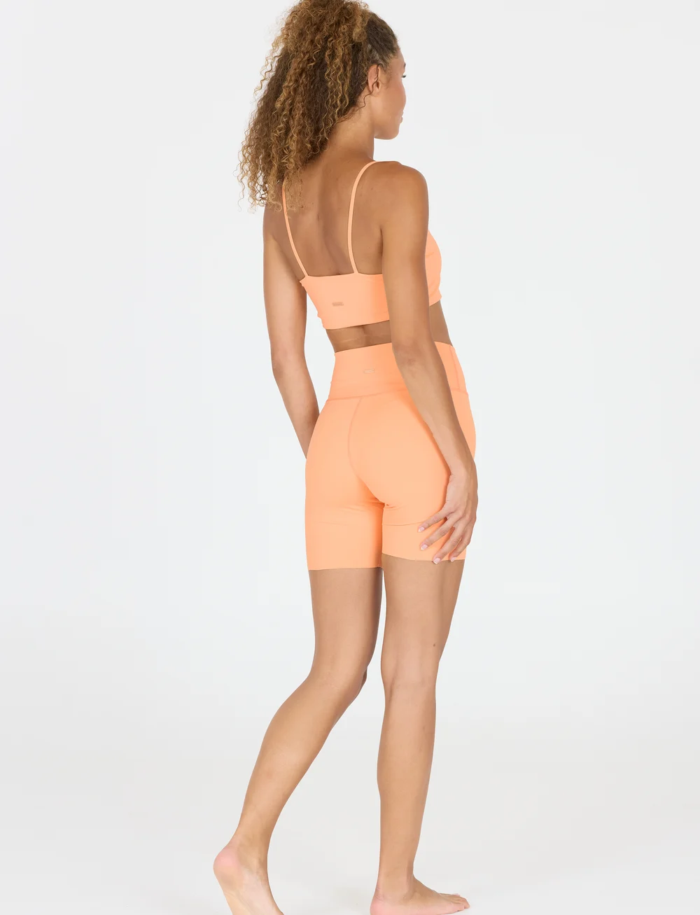 Athlecia - Bloom W Short Tights - løbetights - peach cobbler - 4