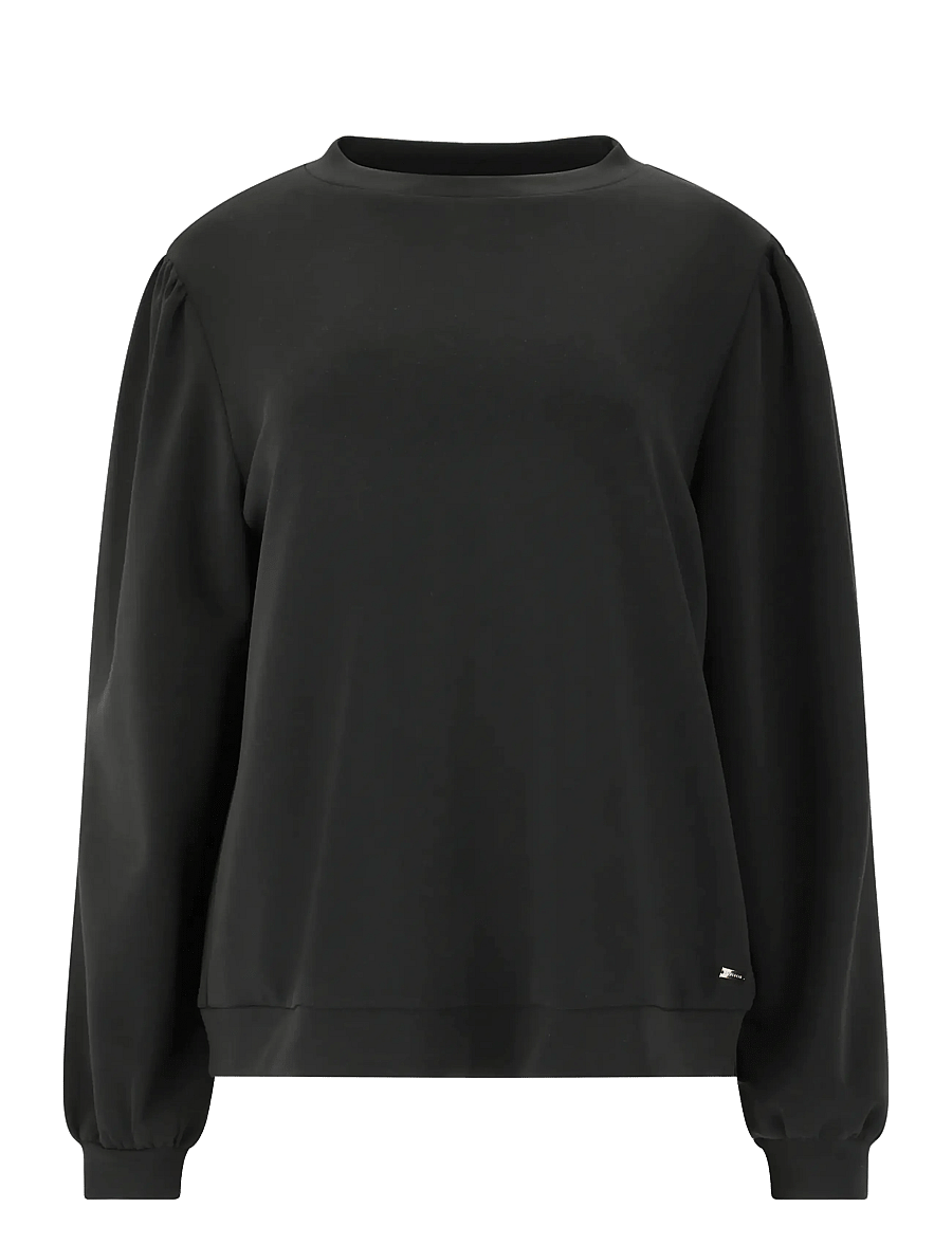 Athlecia - Jillnana V2 W Balloon Sleeve Sweat - sweatshirts - black - 1