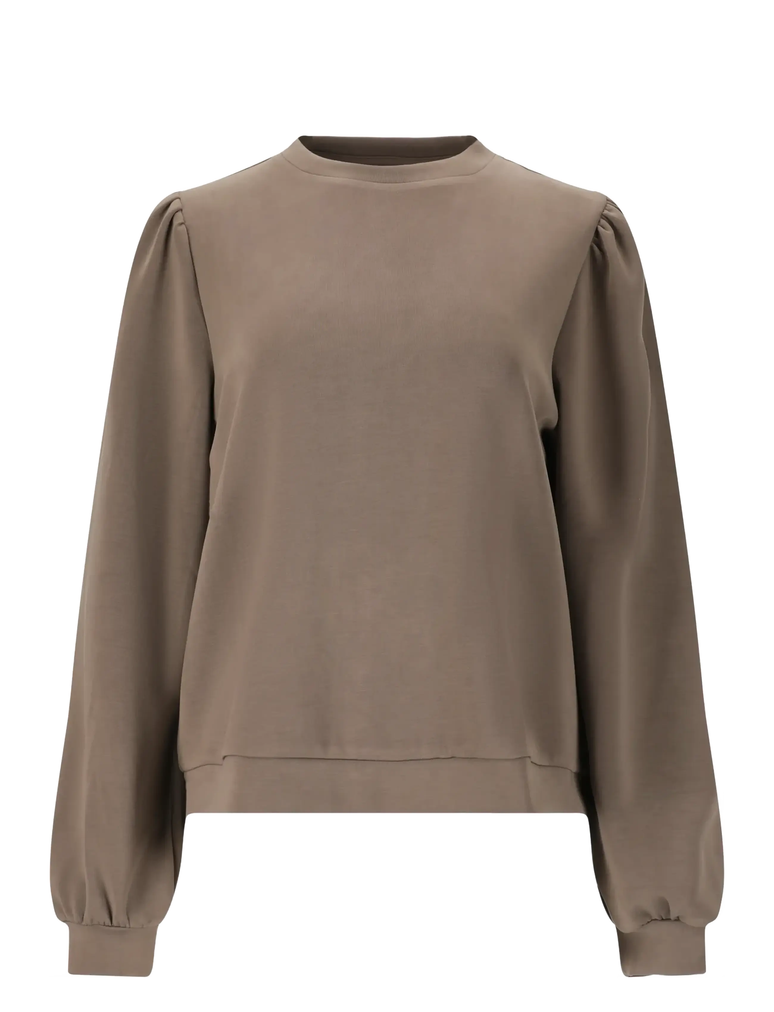 Athlecia Jillnana V2 W Balloon Sleeve Sweat - Athlecia - FALCON / brown