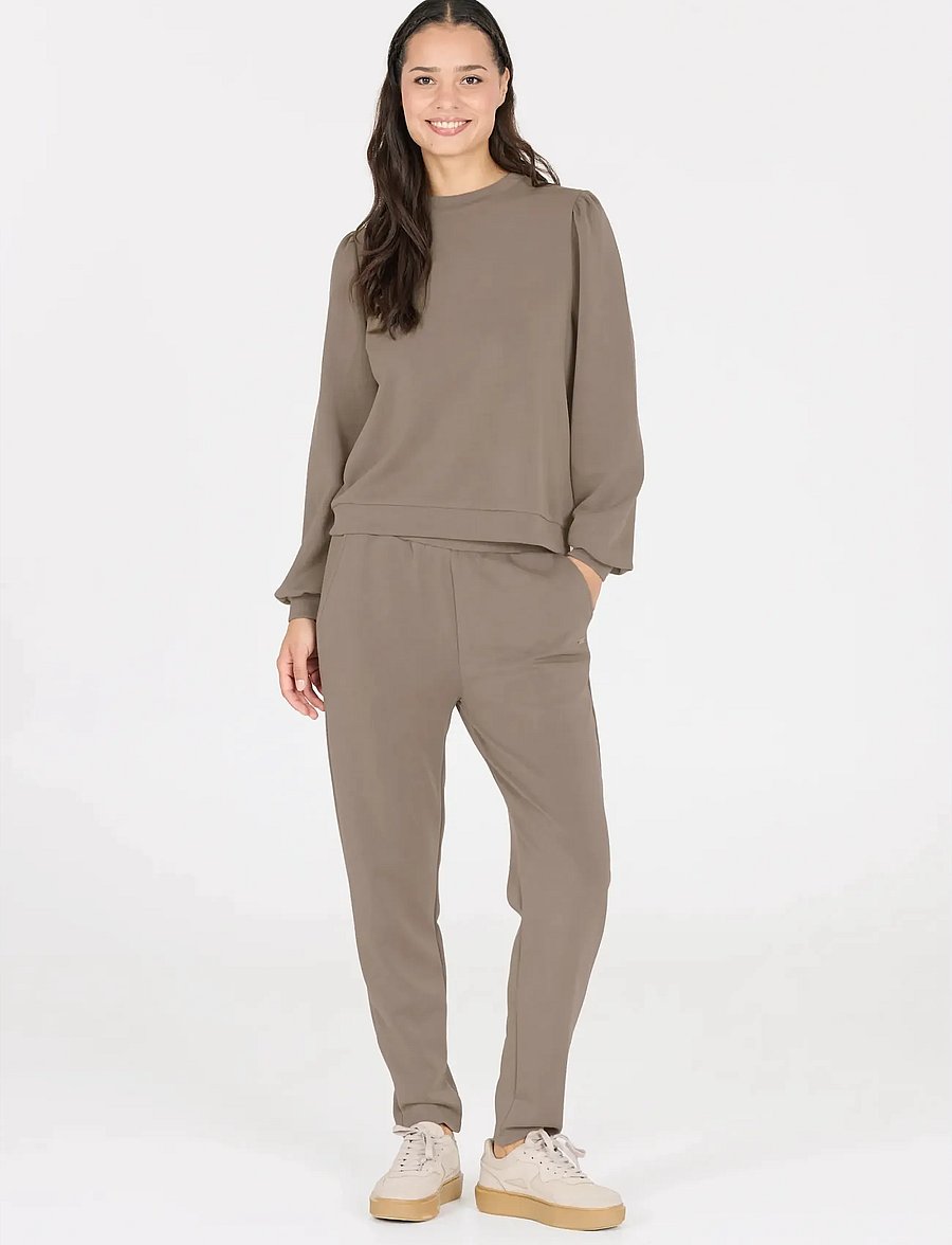 Athlecia - Jillnana V2 W Balloon Sleeve Sweat - sweatshirts - falcon - 0