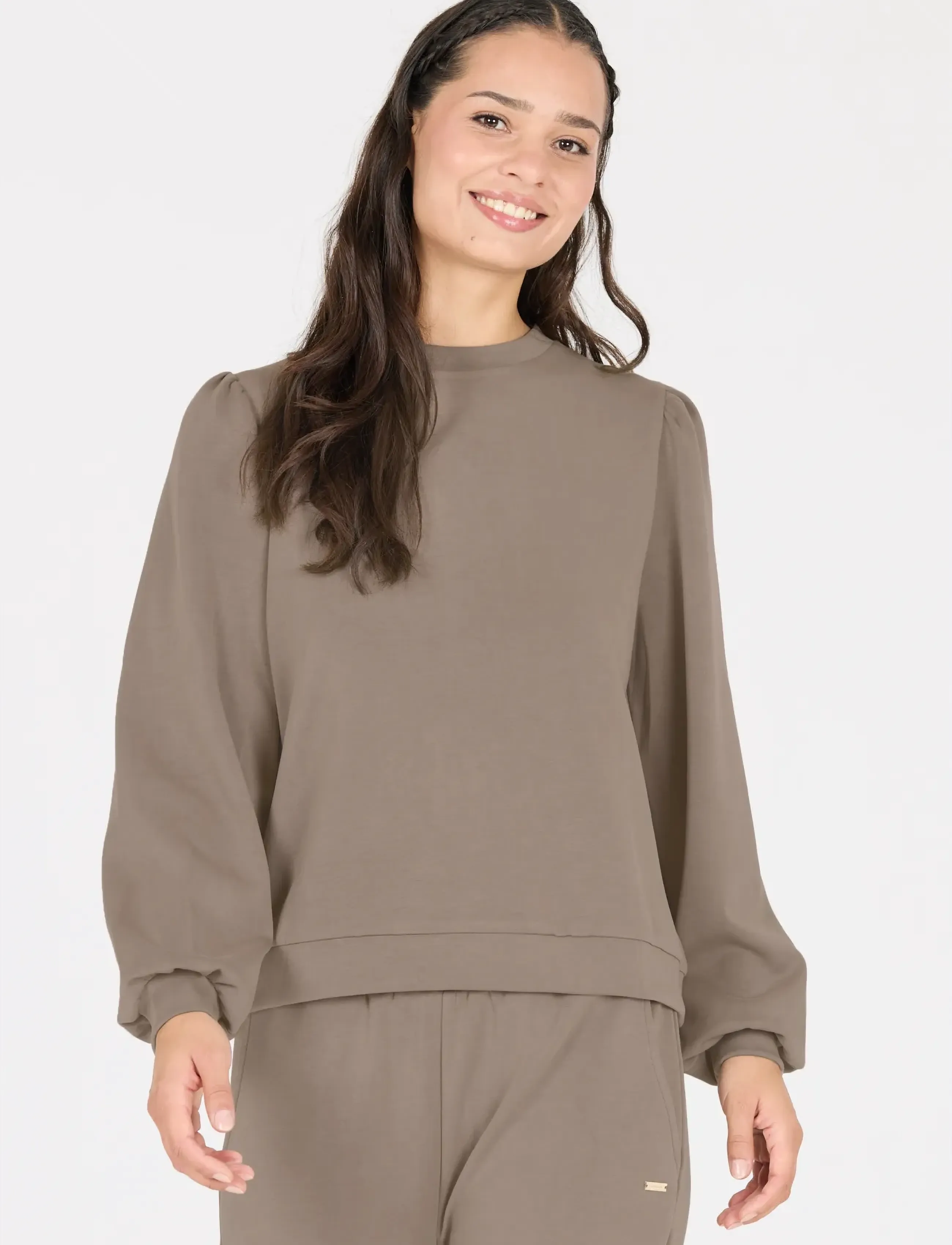 Athlecia - Jillnana V2 W Balloon Sleeve Sweat - peysur - falcon - 4