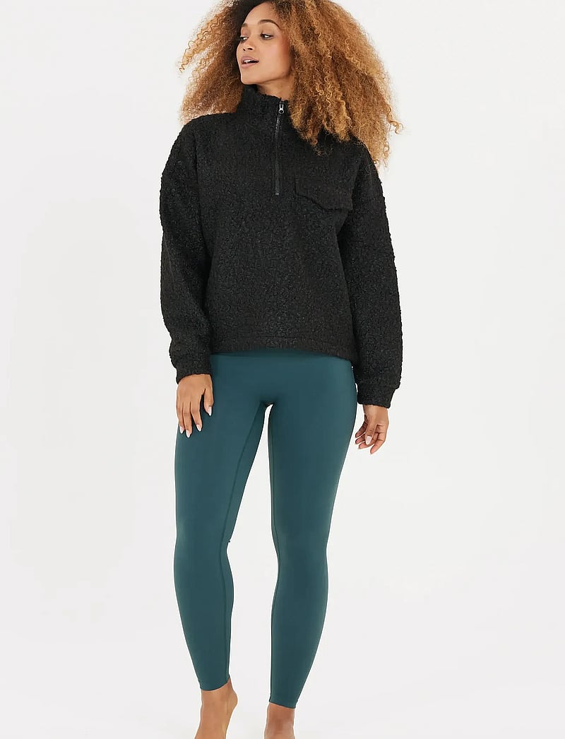 Athlecia - Florrie W Sherpa Half zip - fleece & midlayer - black - 4