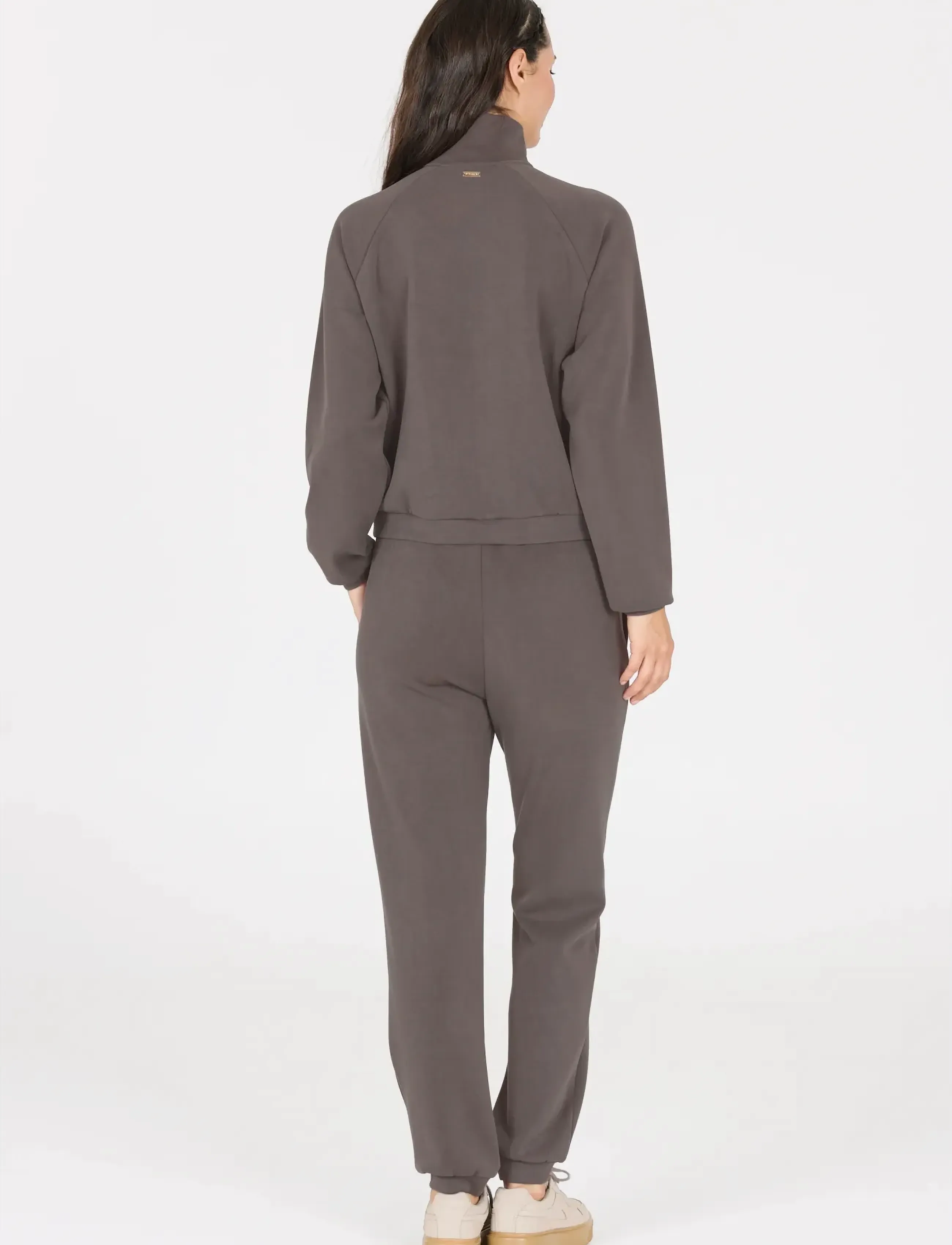 Athlecia - Elaina W Sweat Shirt - dressipluusid - dark concrete - 3