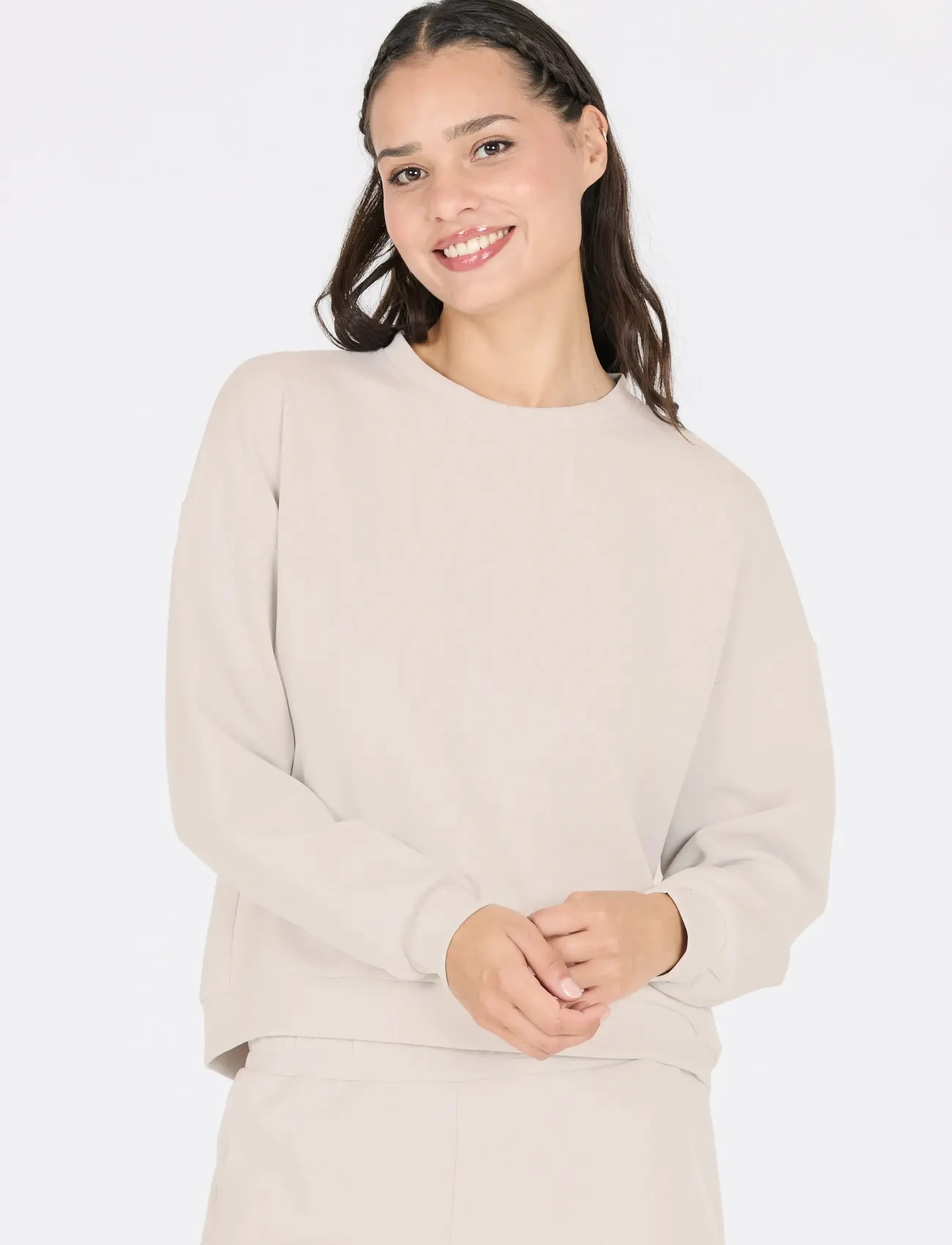 Athlecia - Jillnana W Crew Neck - dressipluusid - lunar rock - 4