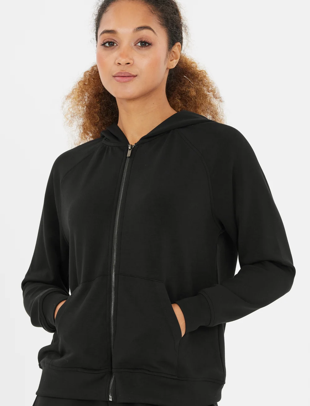 Athlecia - Jacey W Full Zip - hættetrøjer - black - 0