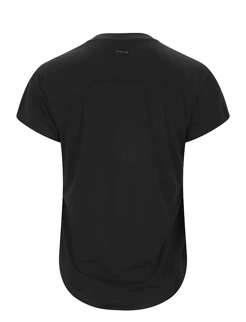 Athlecia - Doja W S/S Tee - alussärgid ja t-särgid - black - 2