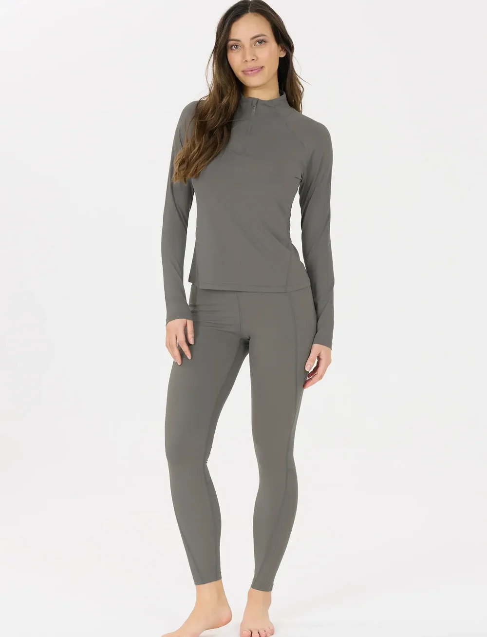 Athlecia - Grina W Midlayer - fleece og mellemlag - gunmetal - 4