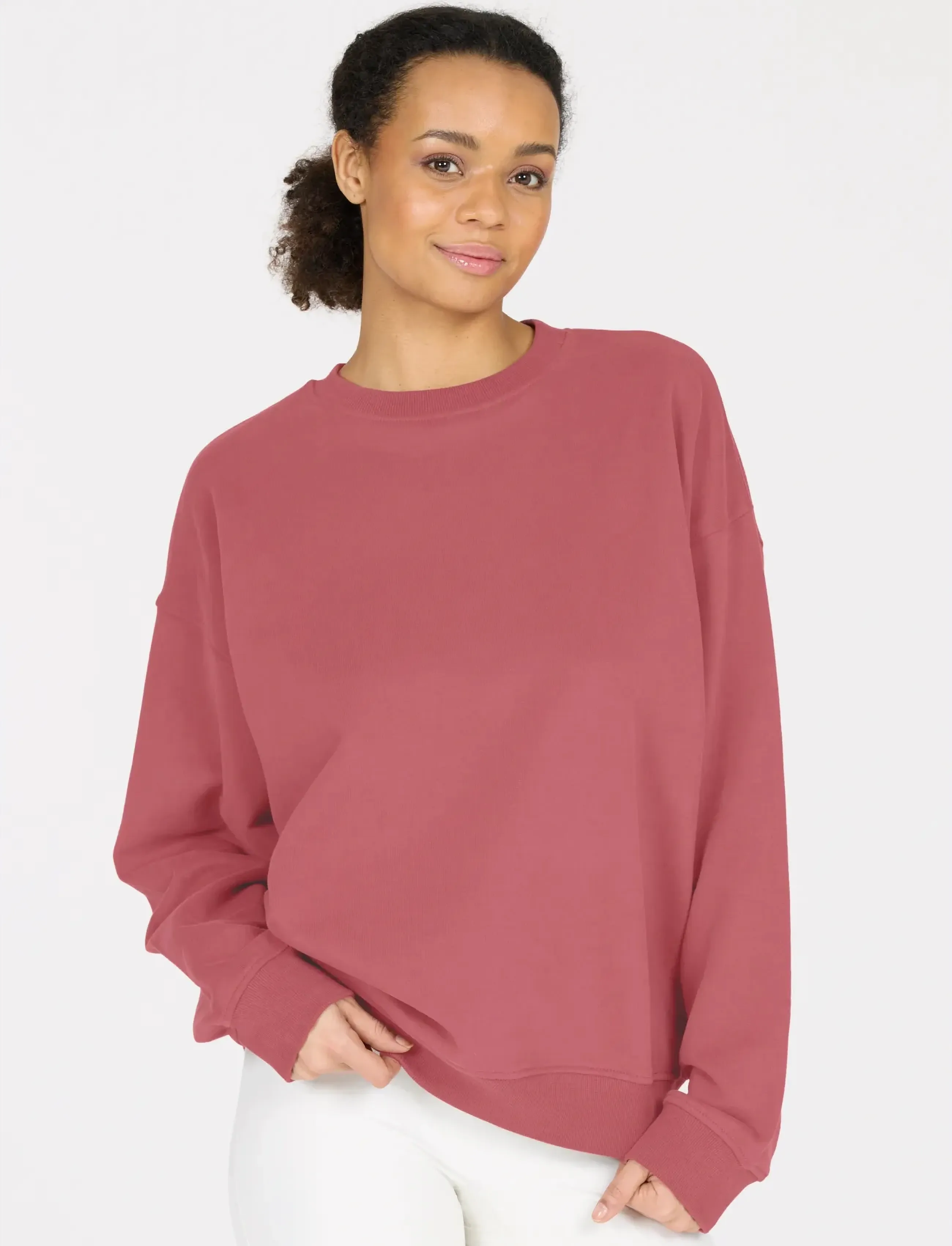 Athlecia - Cabell W Crew Neck - mažiausios kainos - roan rouge - 4