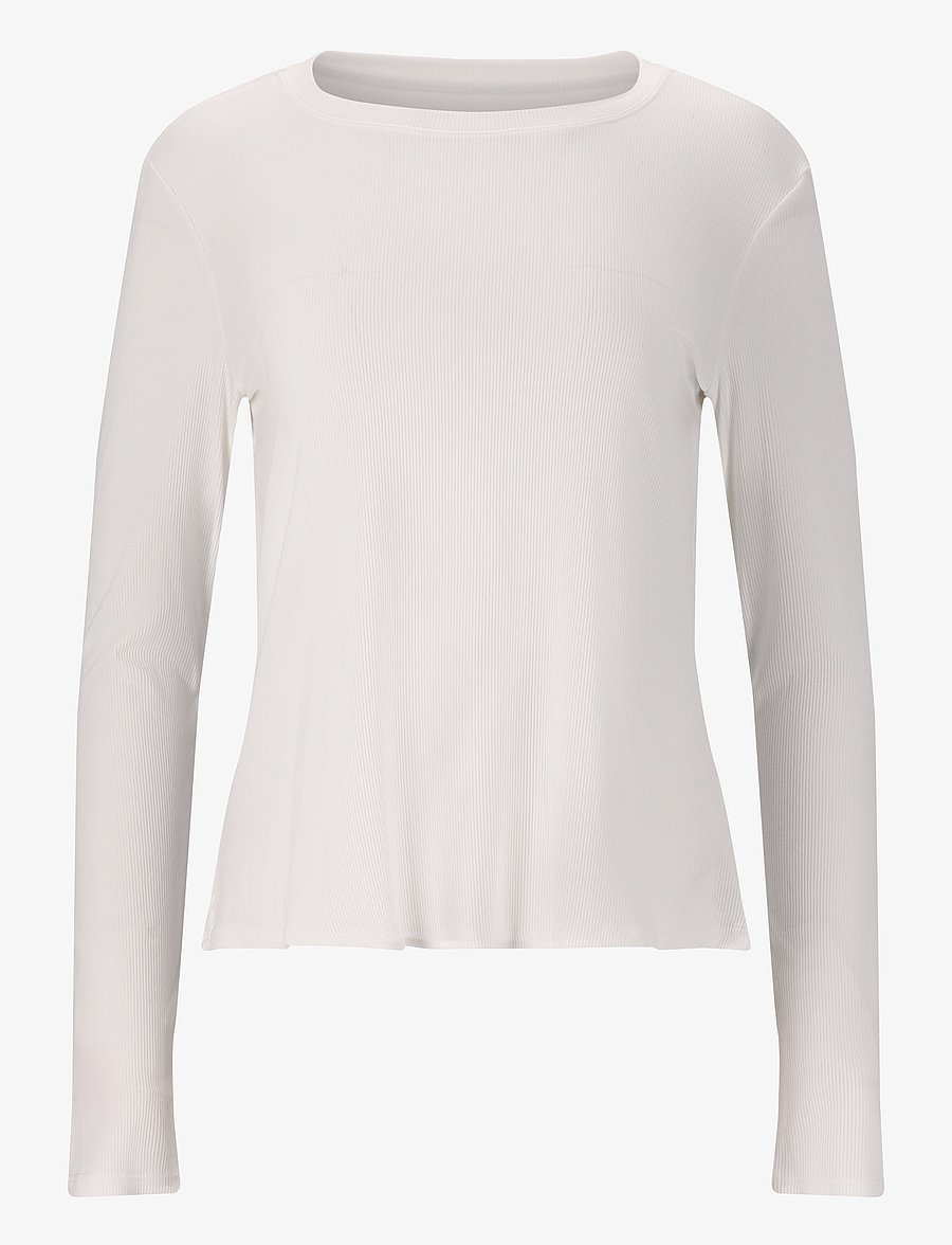 Athlecia - Mandes W L/S Tee - langarmshirts - white - 1