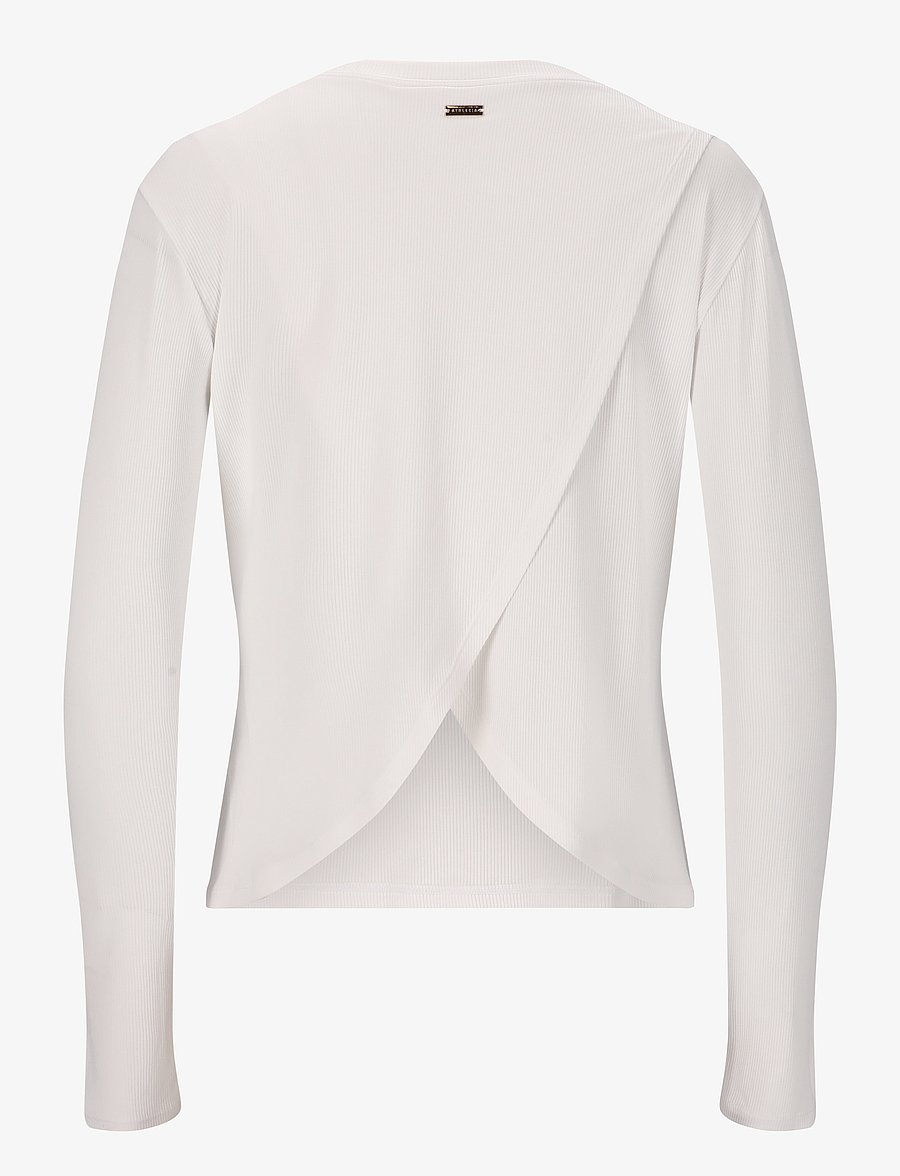 Athlecia - Mandes W L/S Tee - langarmshirts - white - 2
