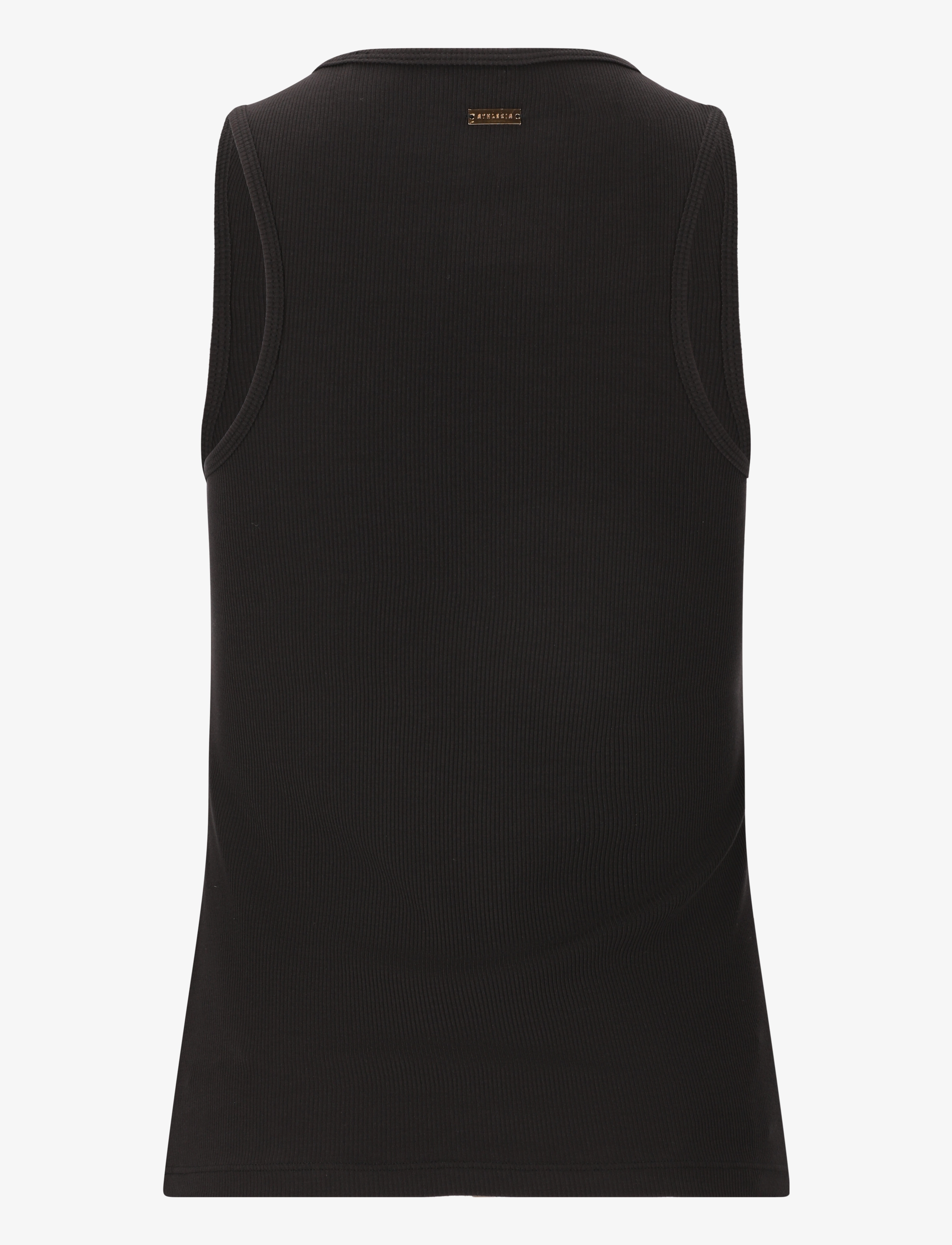 Athlecia - Tinashe W Halterneck Rib Top - tank tops - black - 2