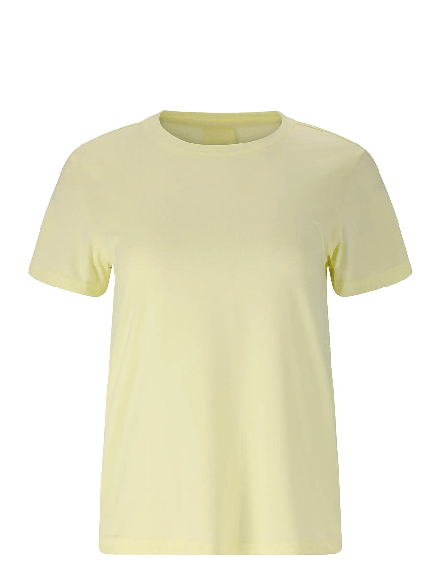 Athlecia - Pacy V2 W S/S Tee - t-shirts - transparent yellow - 1