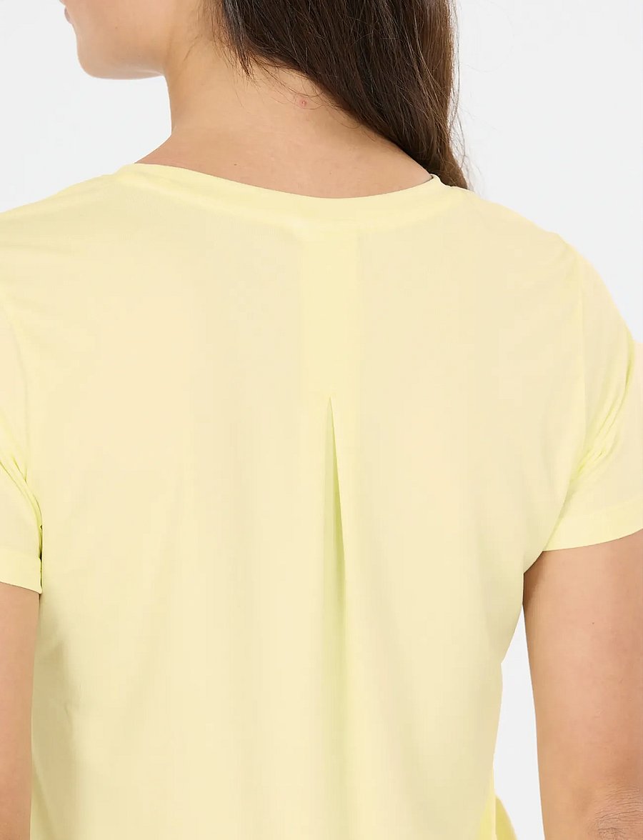 Athlecia - Pacy V2 W S/S Tee - t-shirts - transparent yellow - 0