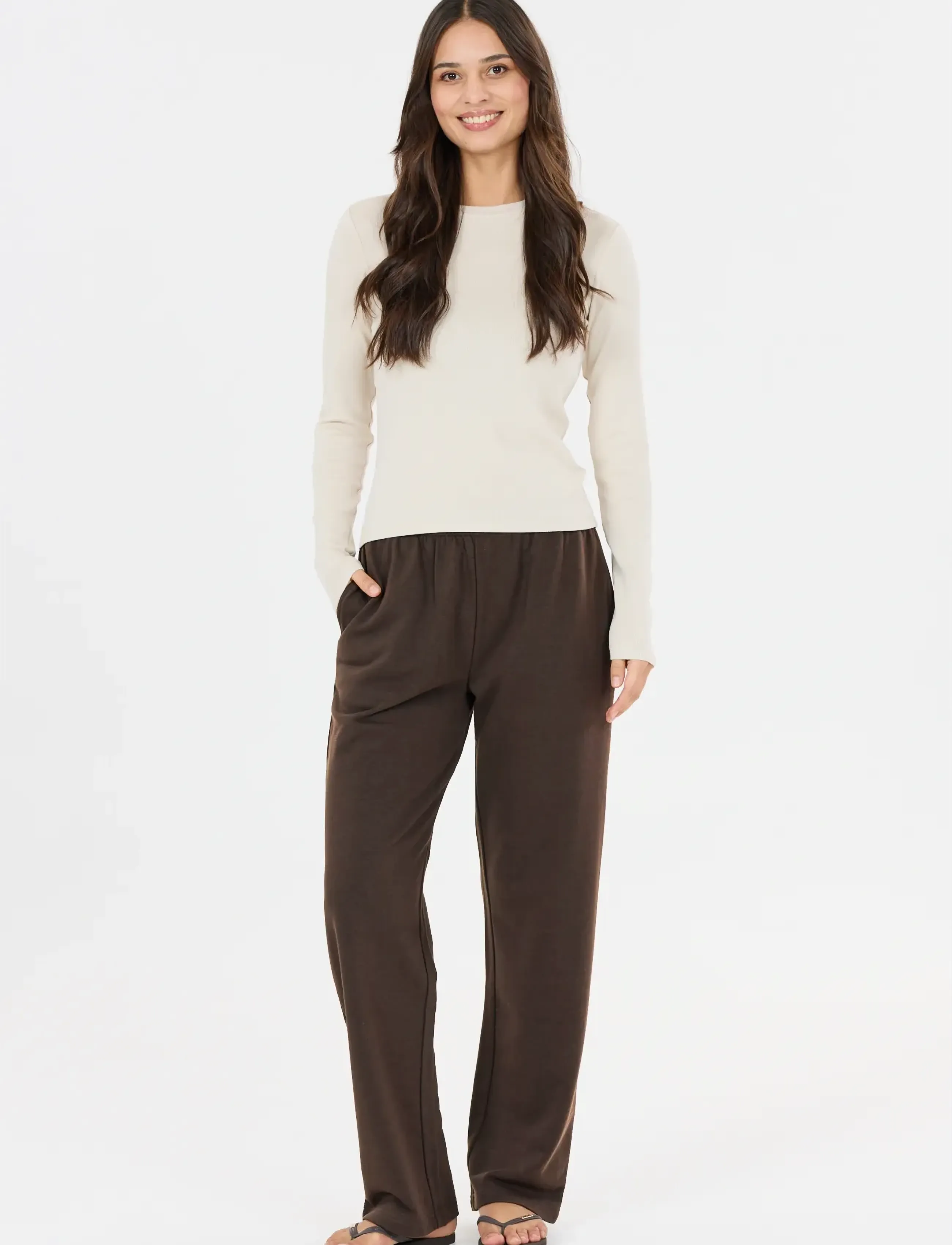 Athlecia - Crecy W Pants - spodnie treningowe - chocolate torte - 2