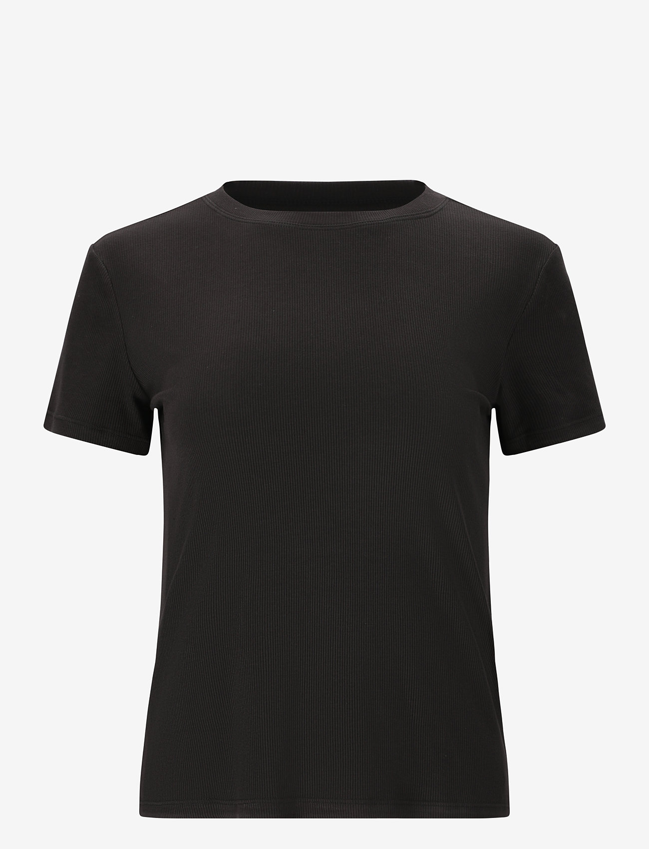 Athlecia - Tinashe W Rib S/S Tee - t-shirts - black - 1