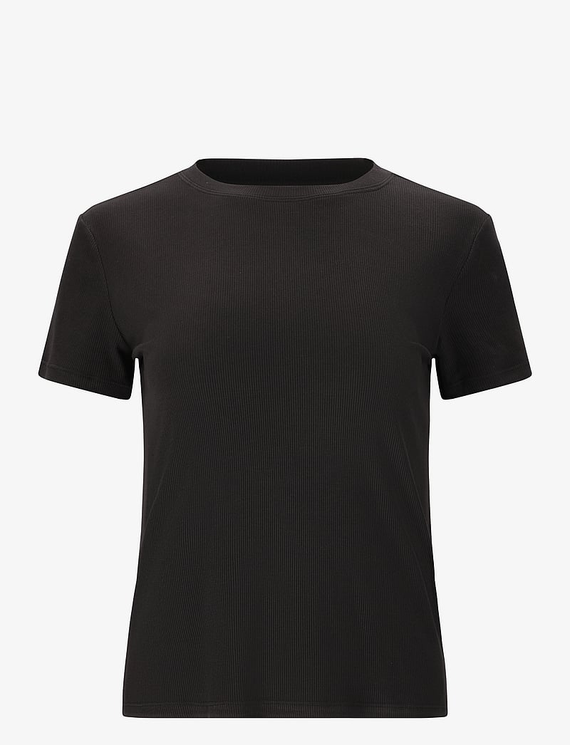 Athlecia - Tinashe W Rib S/S Tee - t-shirts - black - 1