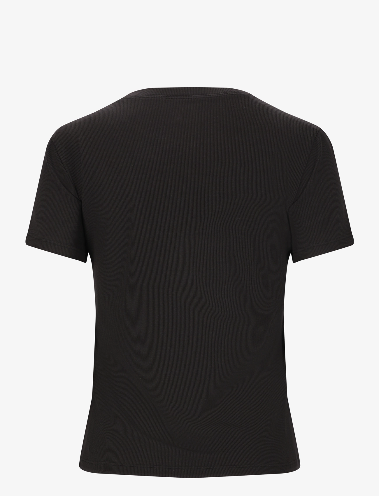 Athlecia - Tinashe W Rib S/S Tee - alussärgid ja t-särgid - black - 2