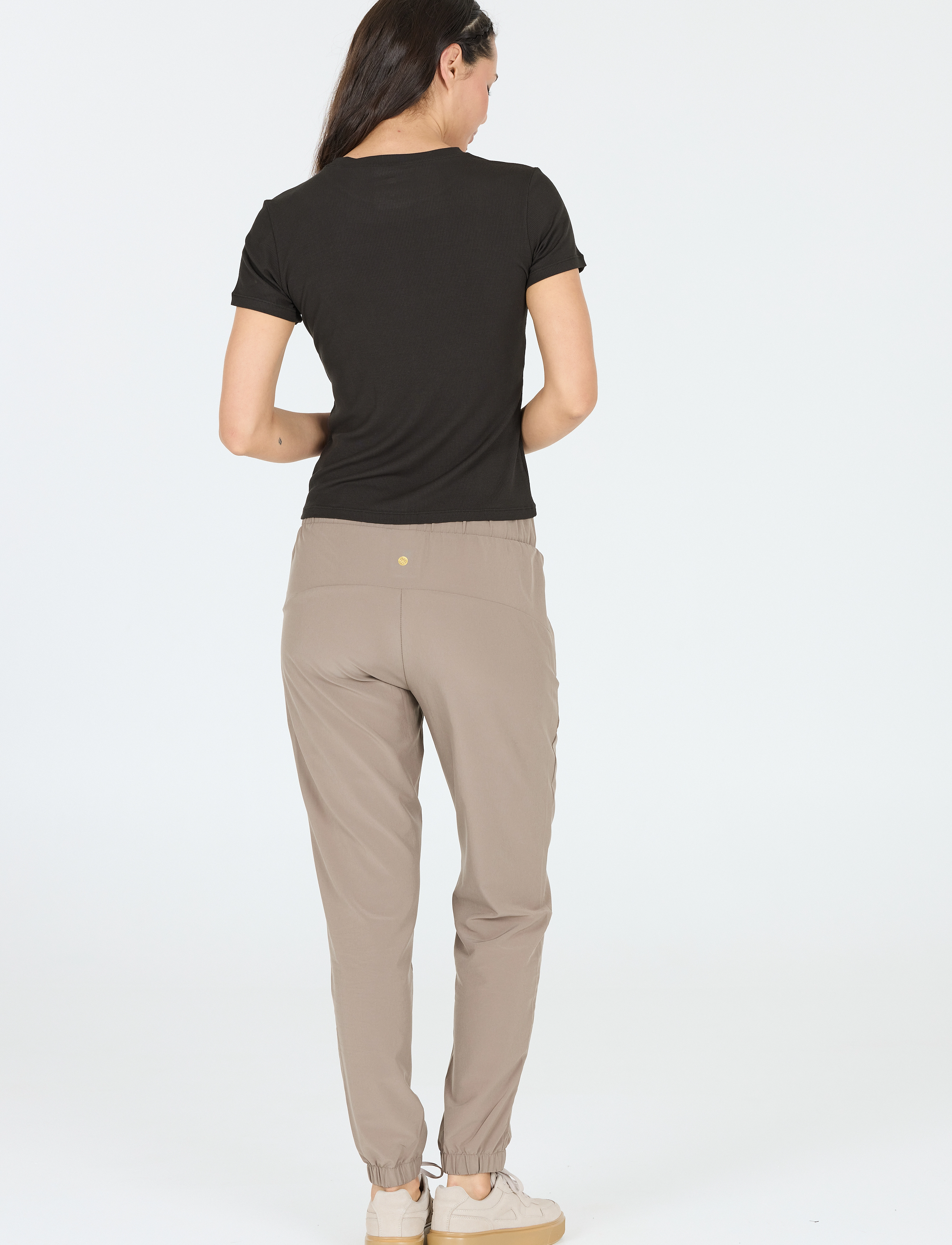 Athlecia - Tinashe W Rib S/S Tee - alussärgid ja t-särgid - black - 3