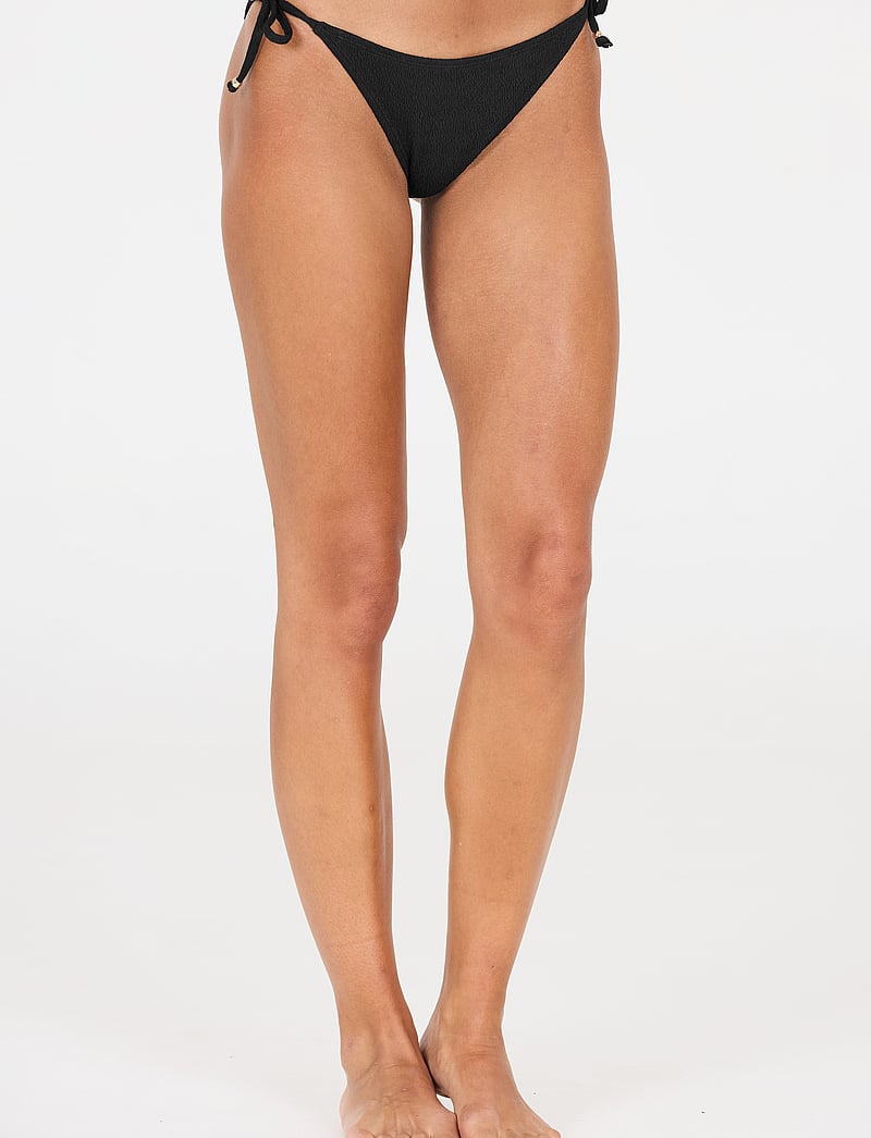 Athlecia - Larinie W Side-Tie Bikini Bottom - sportiga badkläder - black - 3
