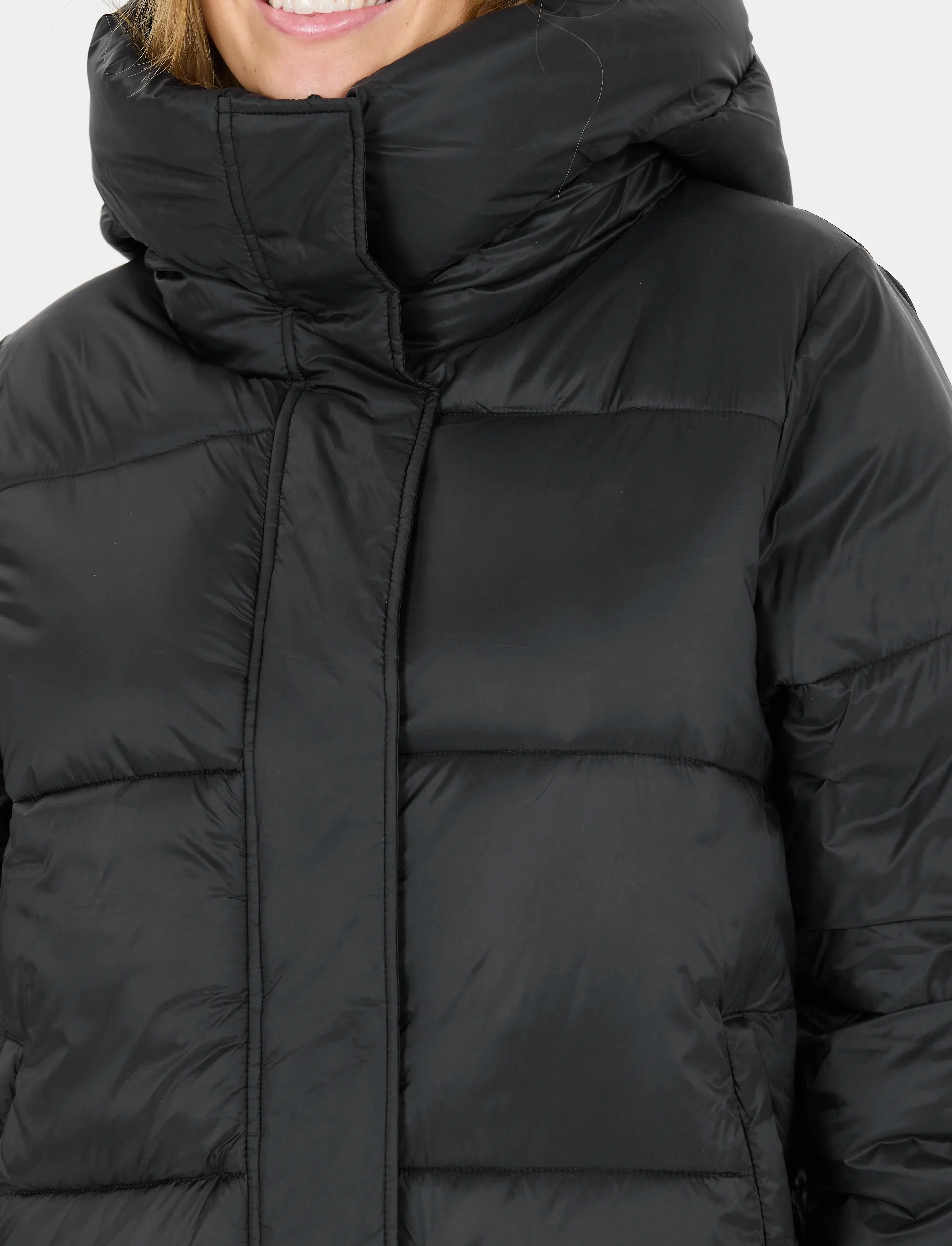 Athlecia - Miraz W Long Puffer Jacket - dunjakker - black - 3