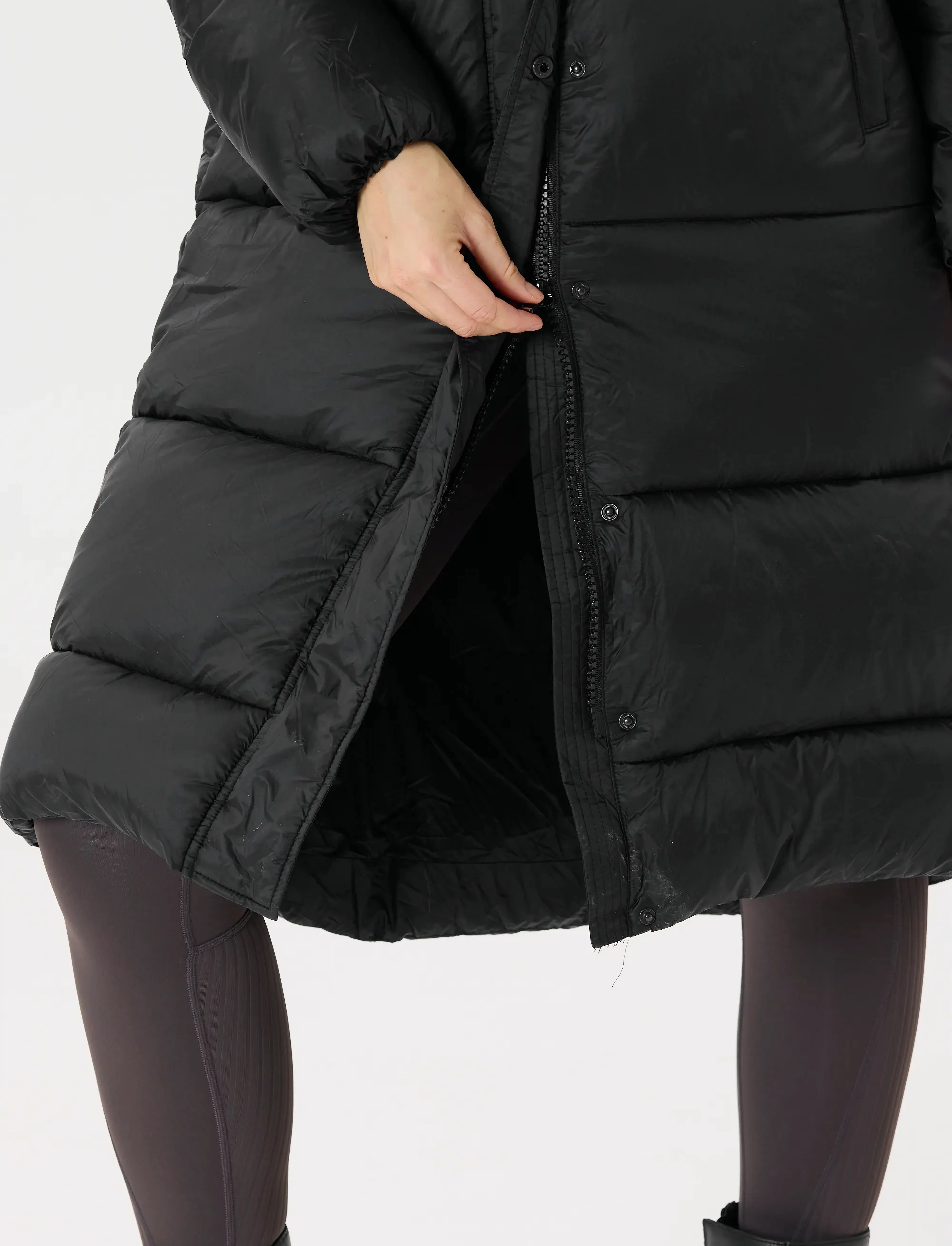 Athlecia - Miraz W Long Puffer Jacket - dunjakker - black - 5