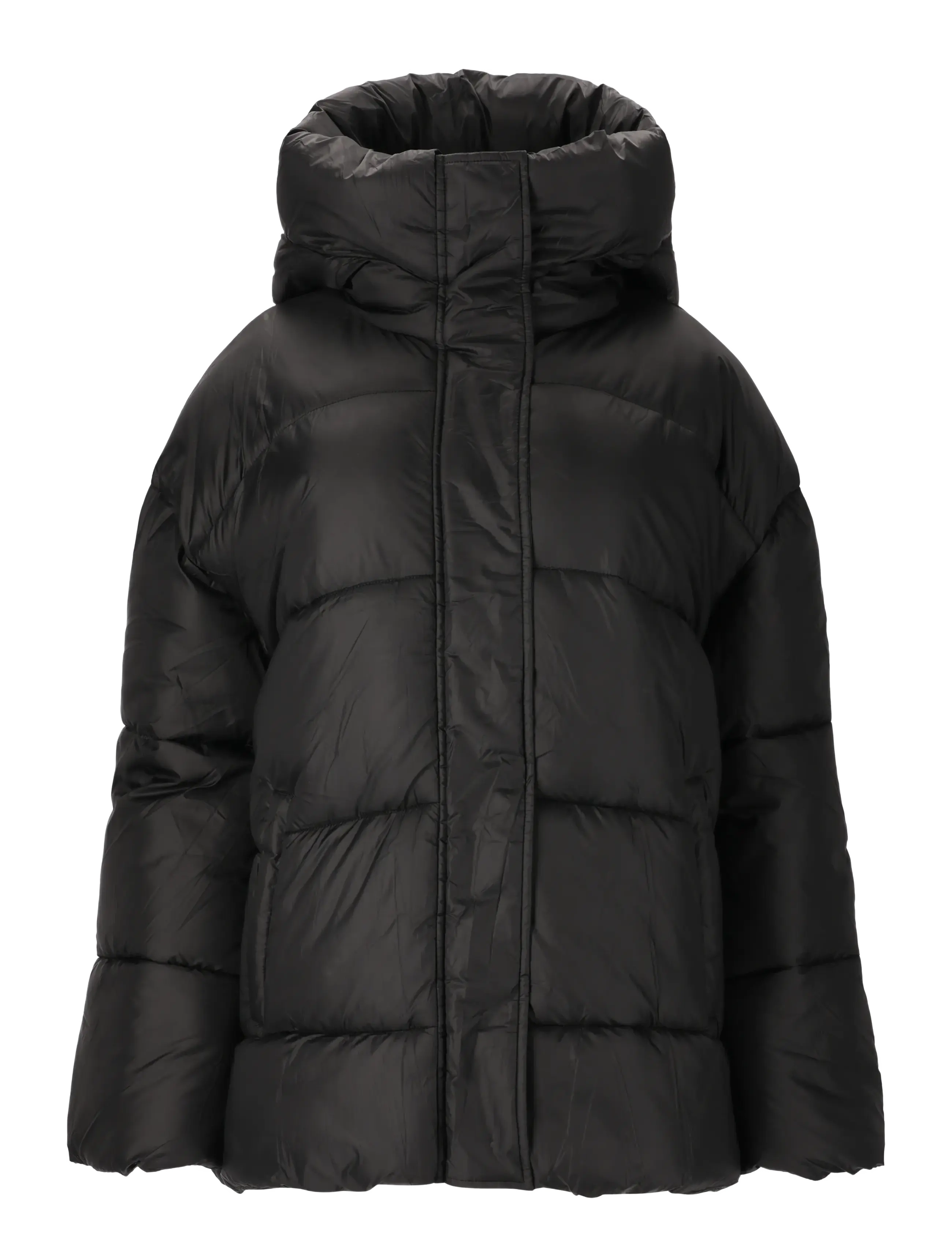 Athlecia Shaja W Short Puffer - Mēteļi ar polsterējumu - BLACK / black