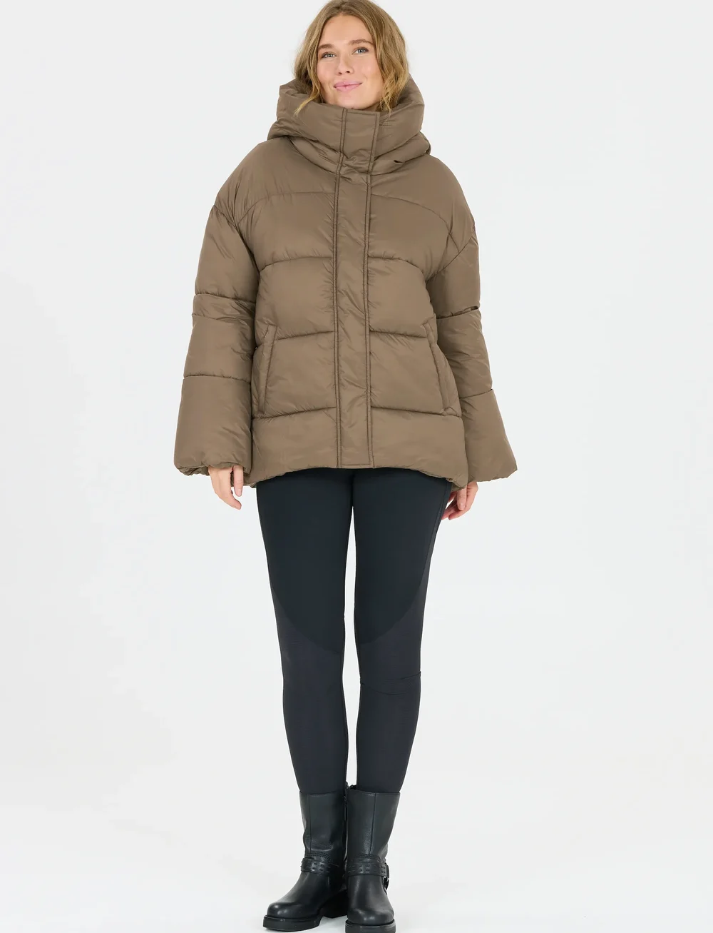 Athlecia - Shaja W Short Puffer - daunenjacken - fallen rock - 4