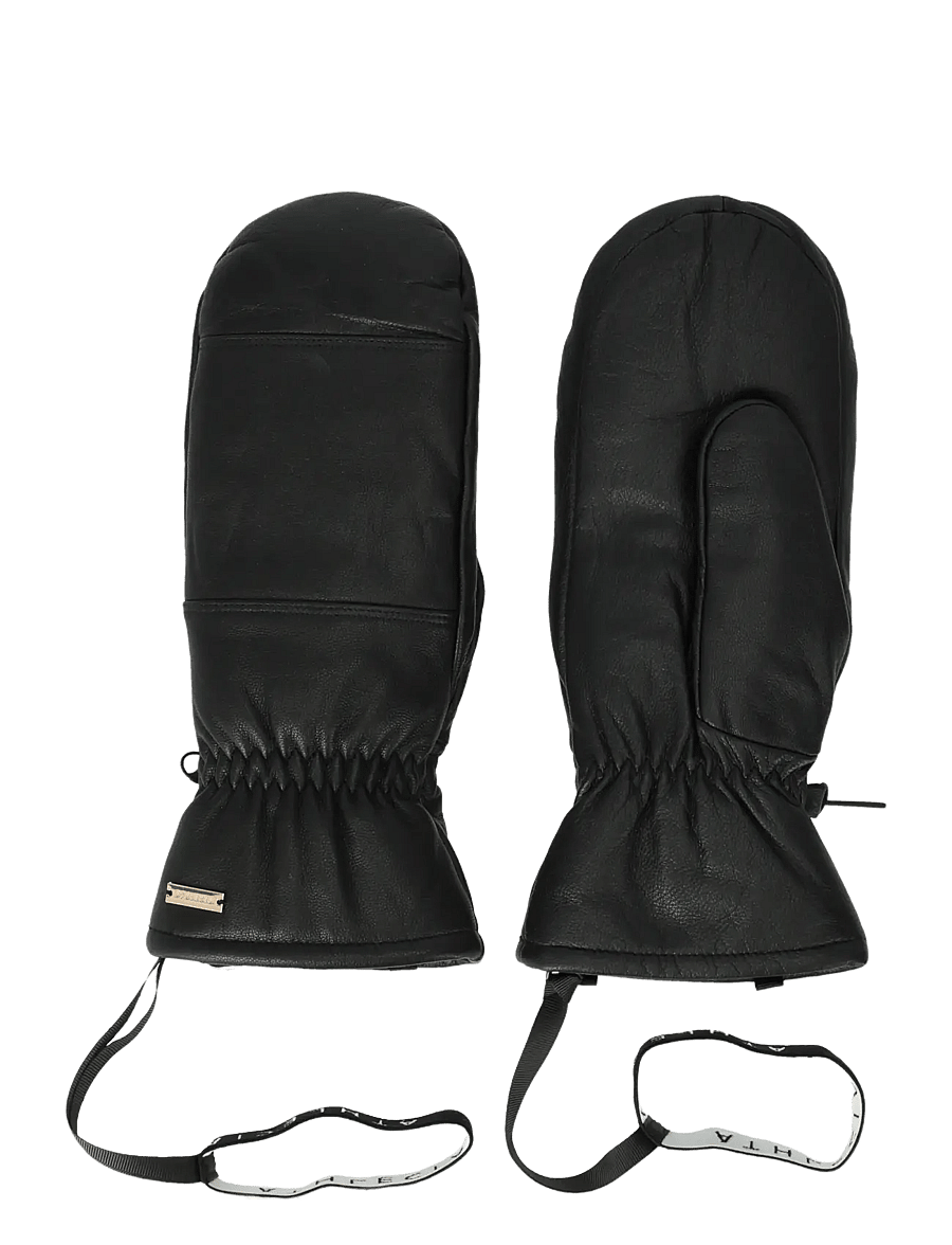 Athlecia - Cassiel Leather Mittens - fäustlinge - black - 1