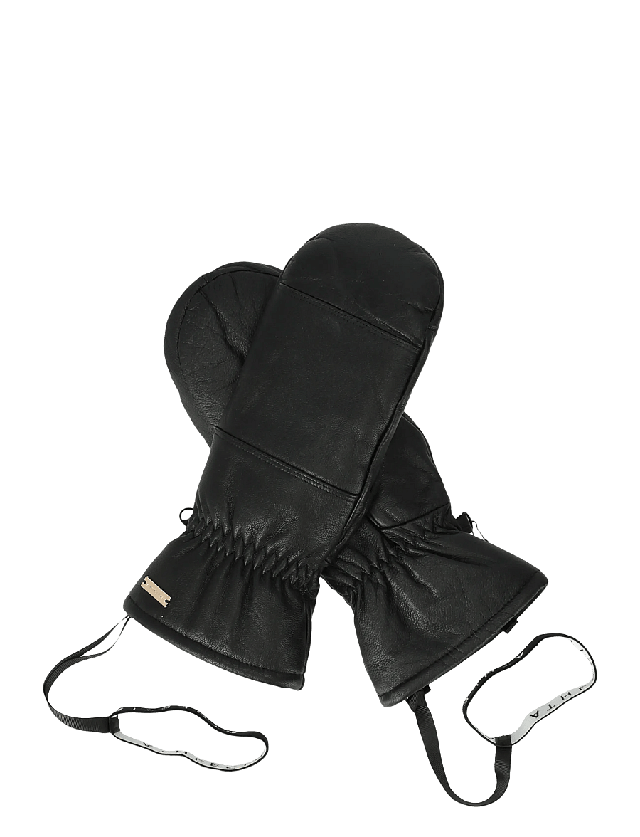 Athlecia - Cassiel Leather Mittens - fäustlinge - black - 2
