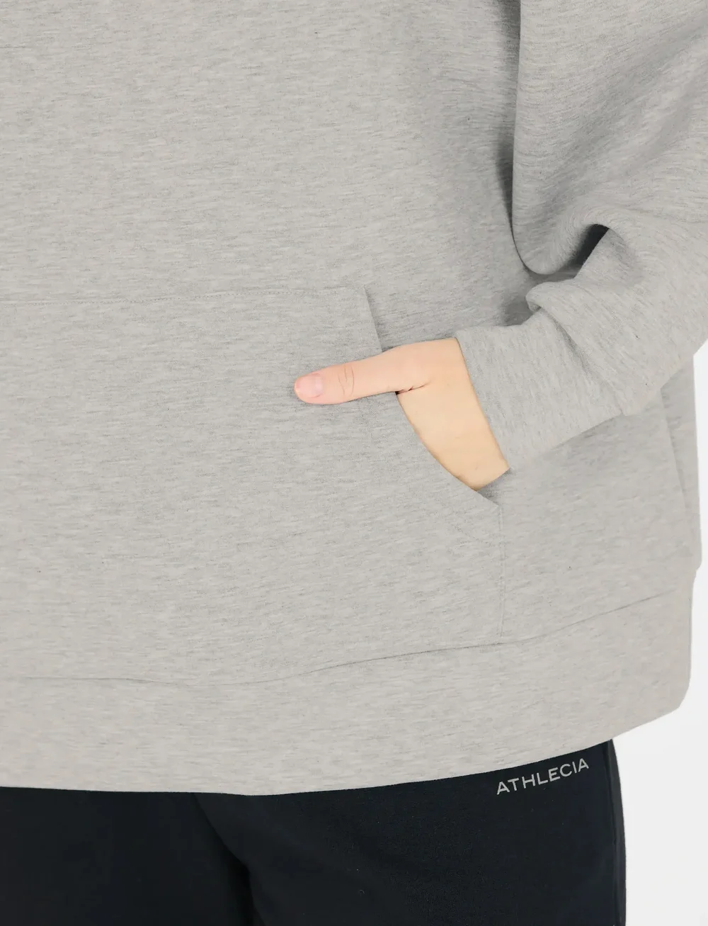 Athlecia - Larisa W Hoody - sweatshirts - light grey melange - 3