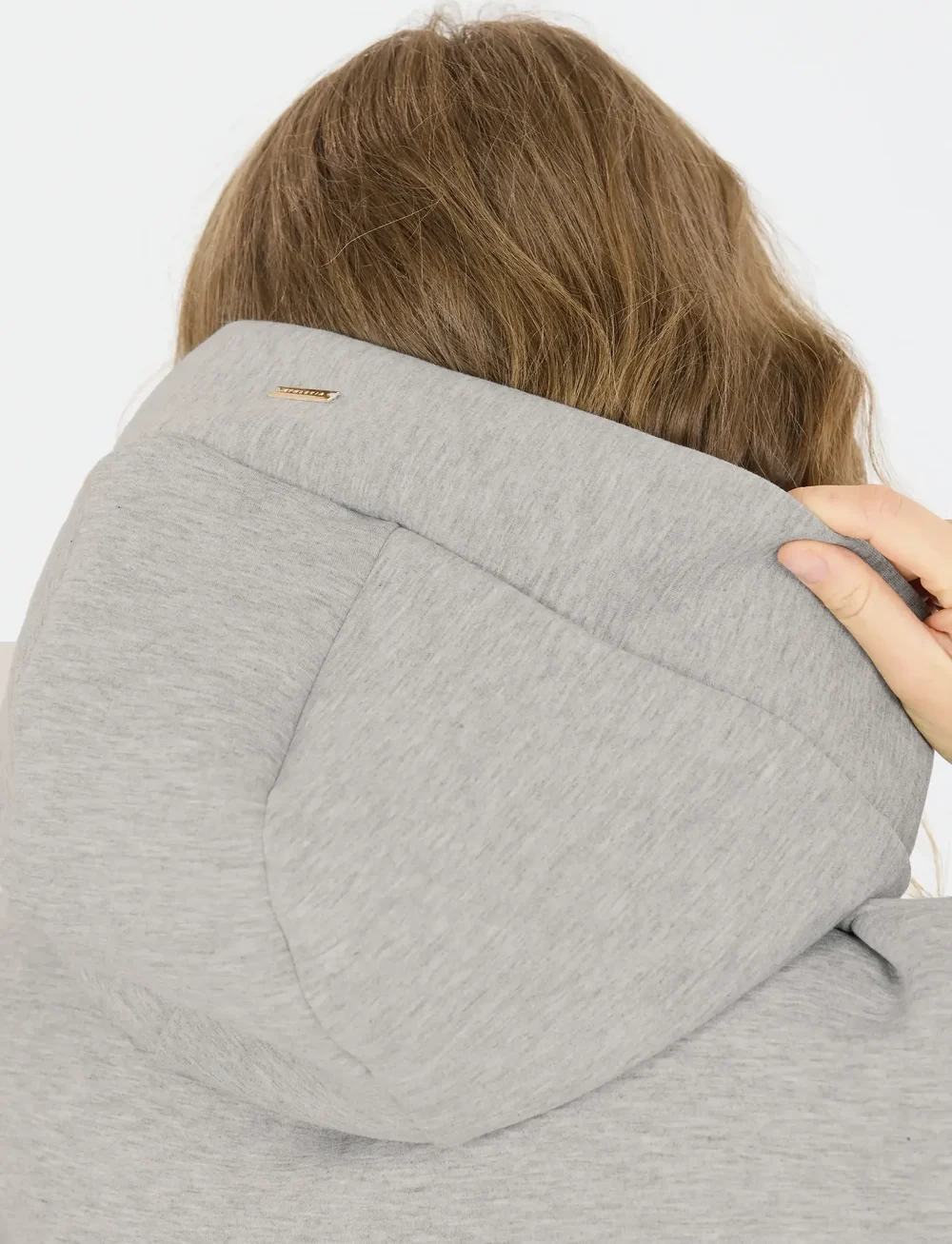 Athlecia - Larisa W Hoody - sweatshirts - light grey melange - 4