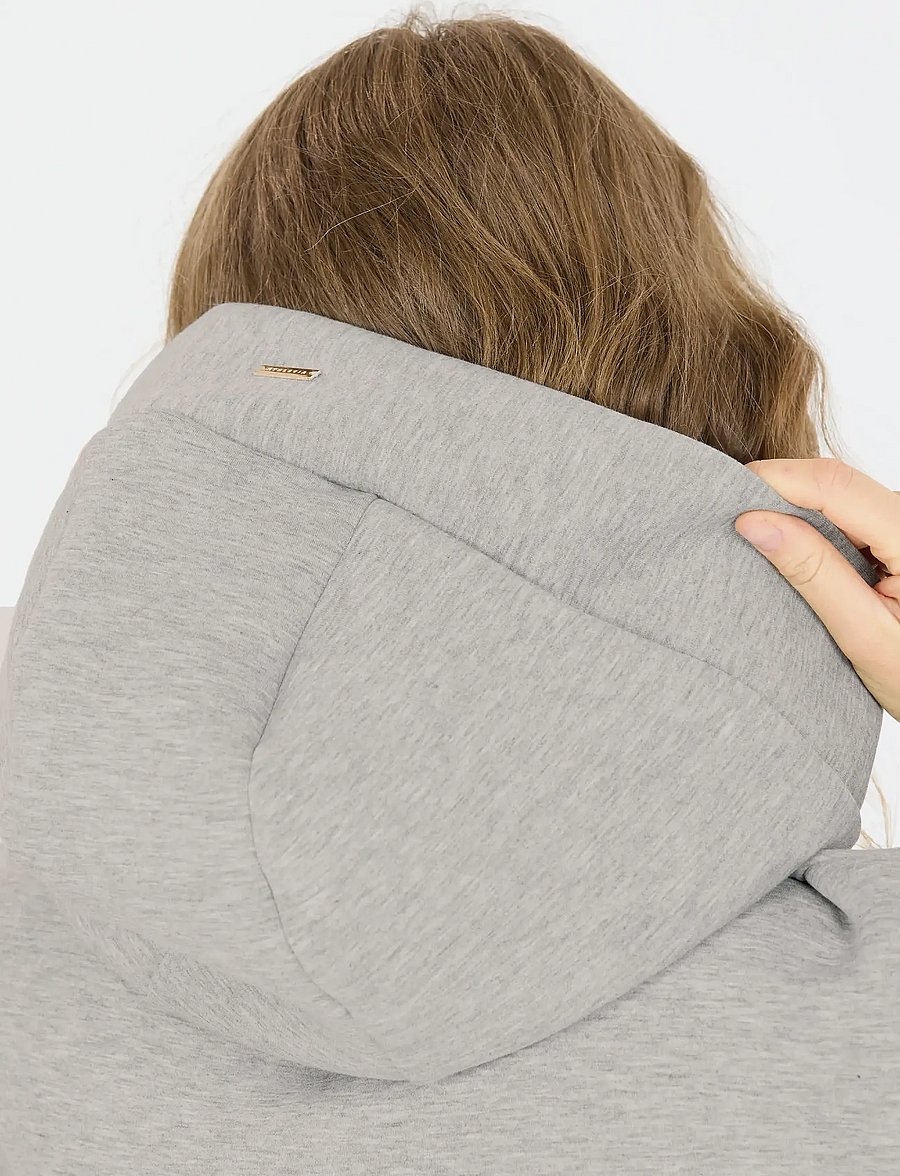 Athlecia - Larisa W Hoody - sweats et sweats à capuche - light grey melange - 4