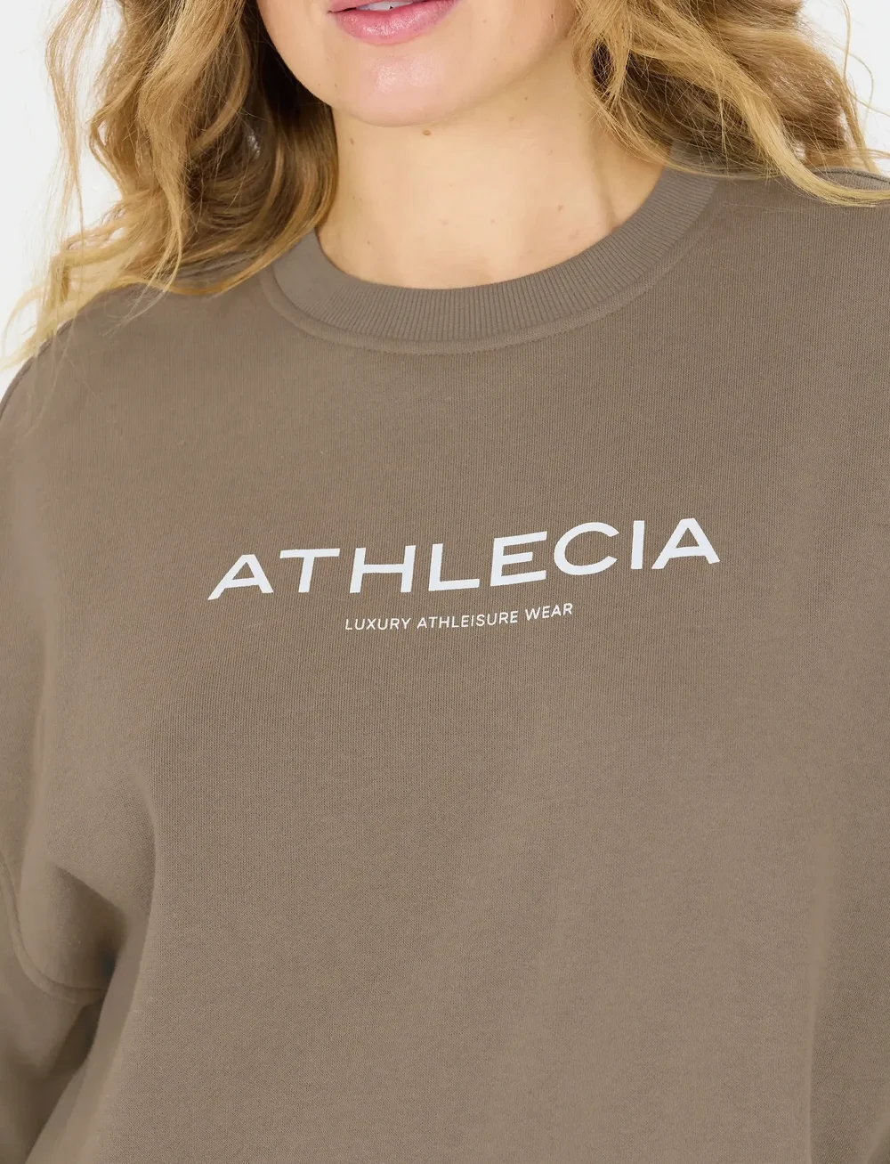 Athlecia - Atkins W Crew Neck - sweatshirts - greige - 0