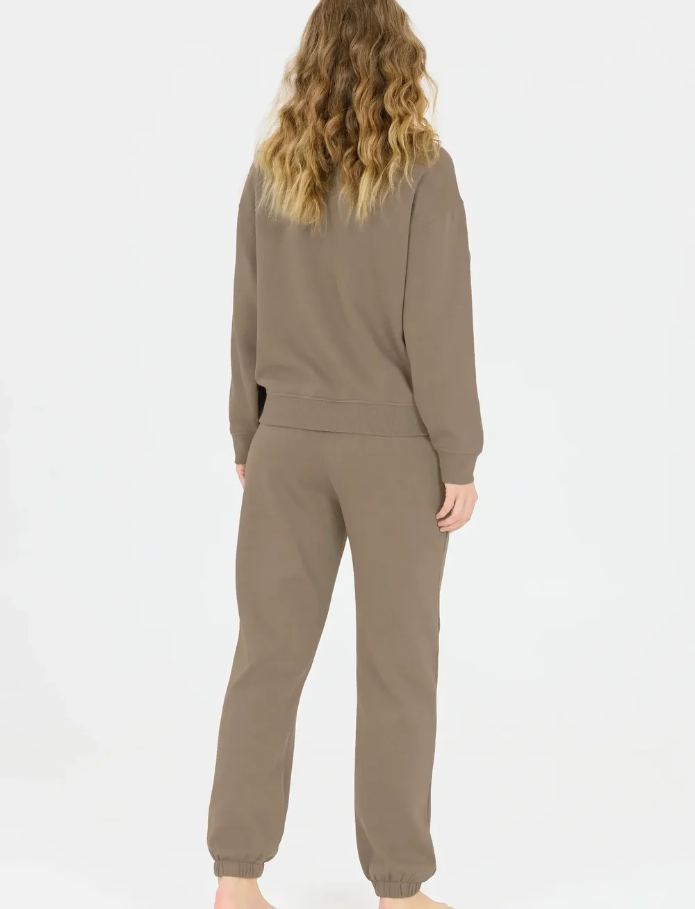 Athlecia - Atkins W Crew Neck - sweatshirts - greige - 4