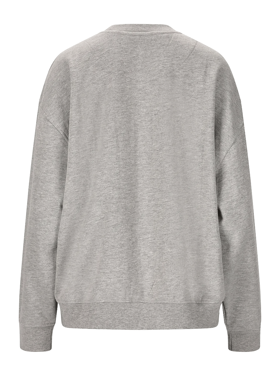 Athlecia - Atkins W Crew Neck - dressipluusid ja pusad - light grey melange - 2