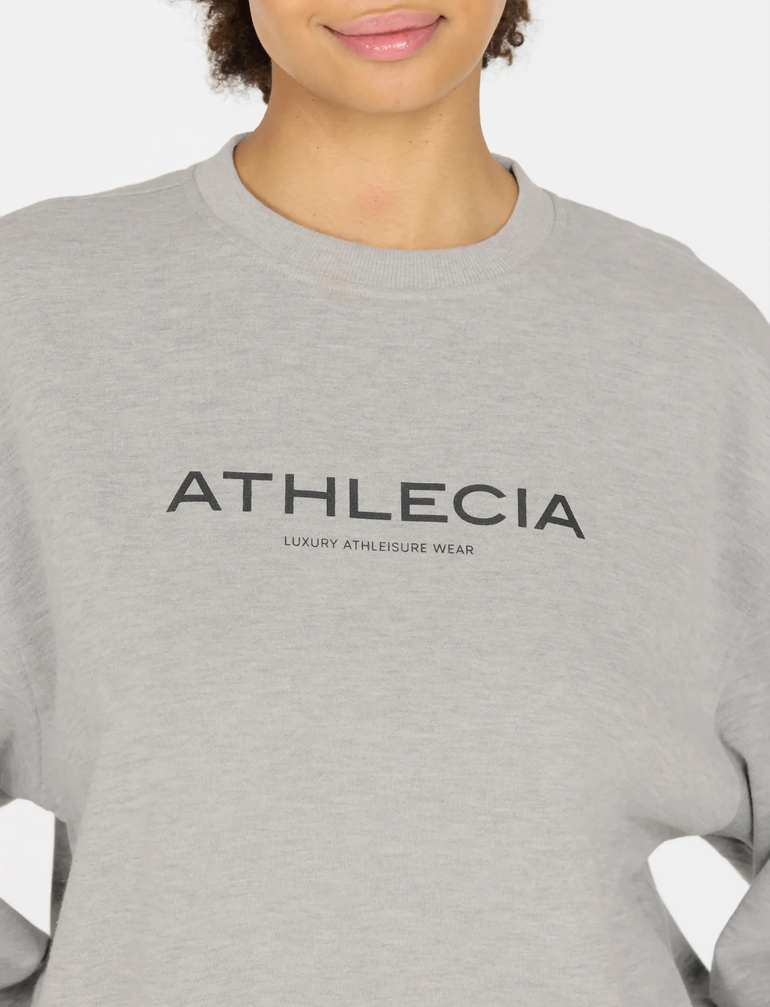 Athlecia - Atkins W Crew Neck - peysur - light grey melange - 3