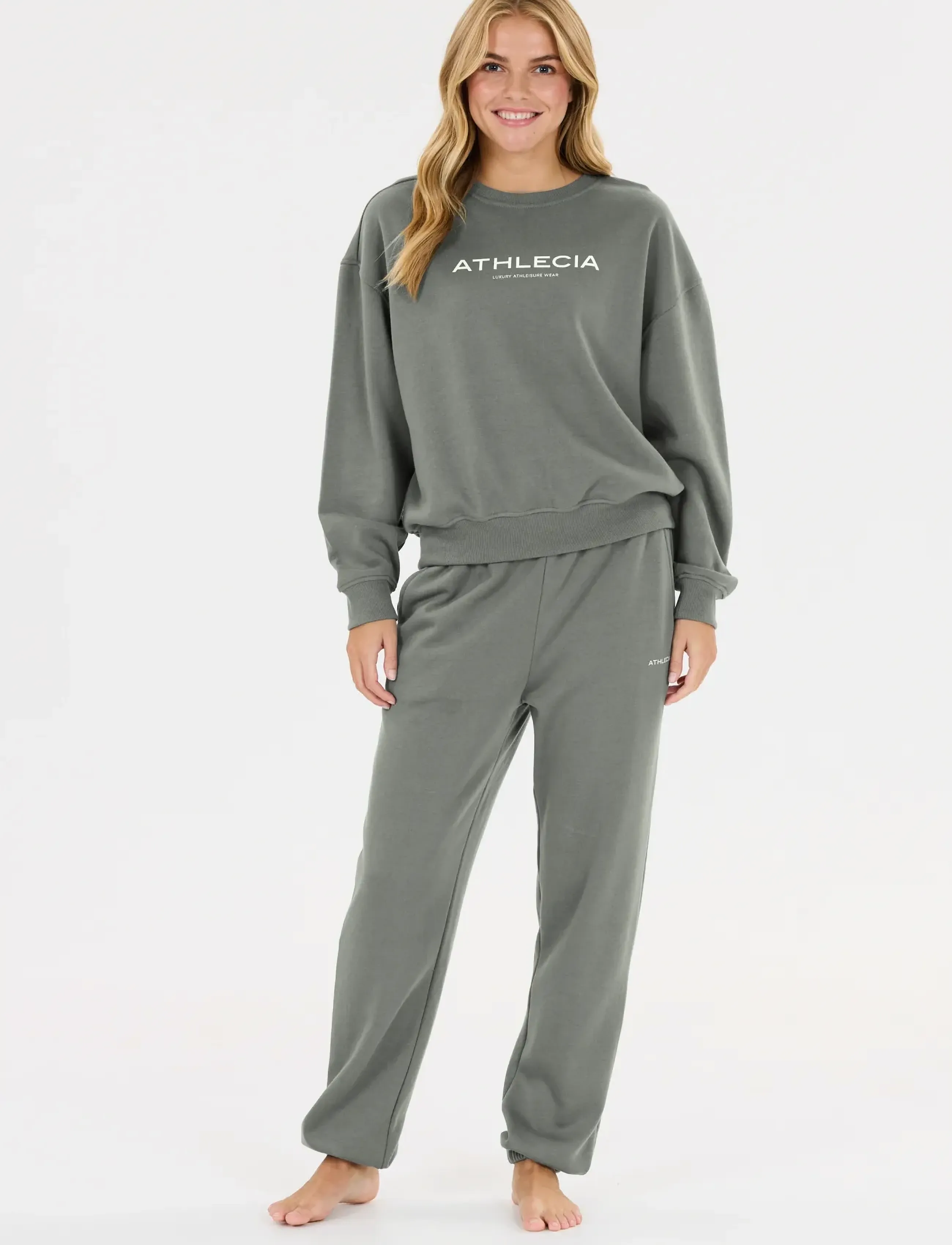 Athlecia - Atkins W Crew Neck - dressipluusid - sedona sage - 4