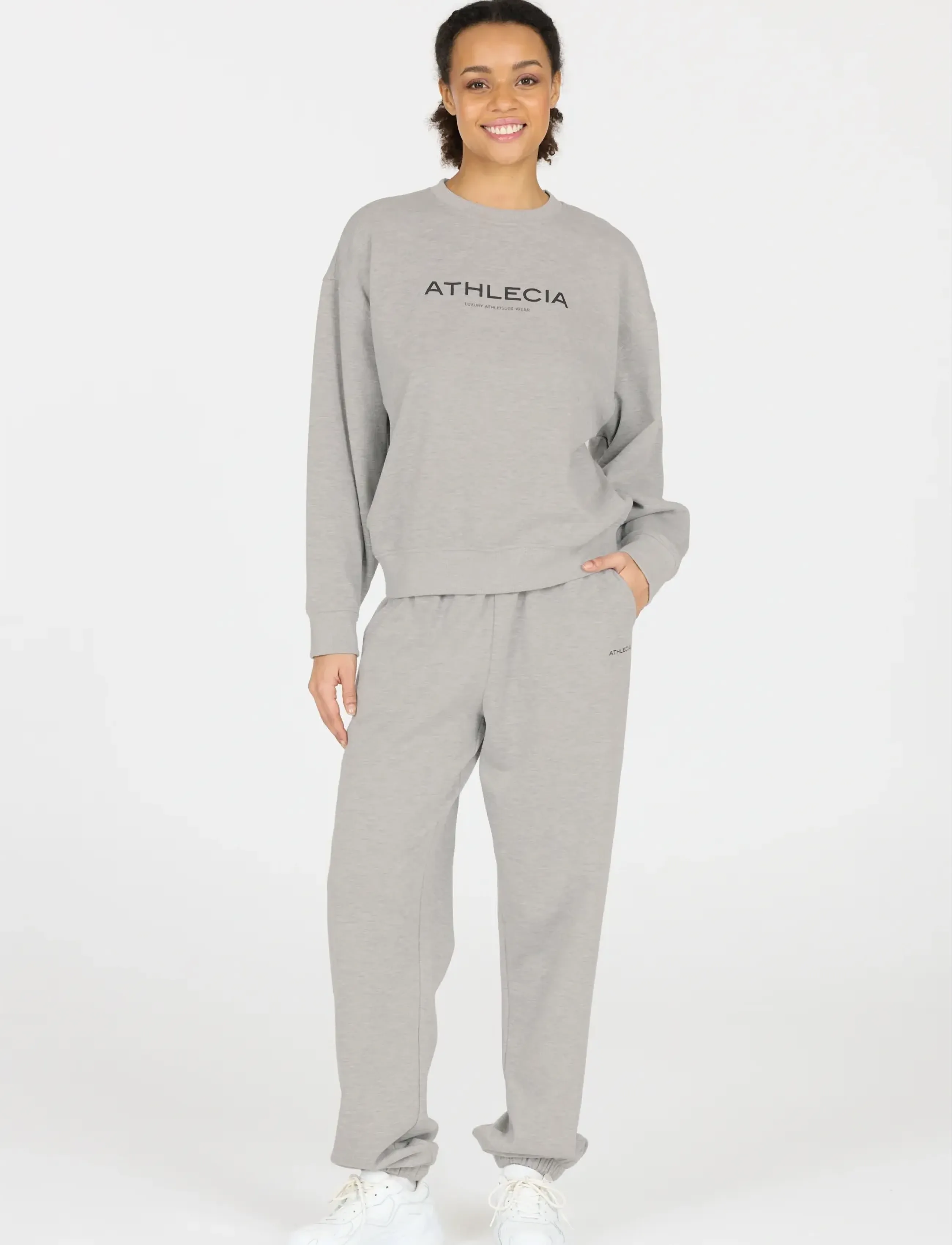 Athlecia - Atkins W Pants - treninginės kelnės - light grey melange - 3