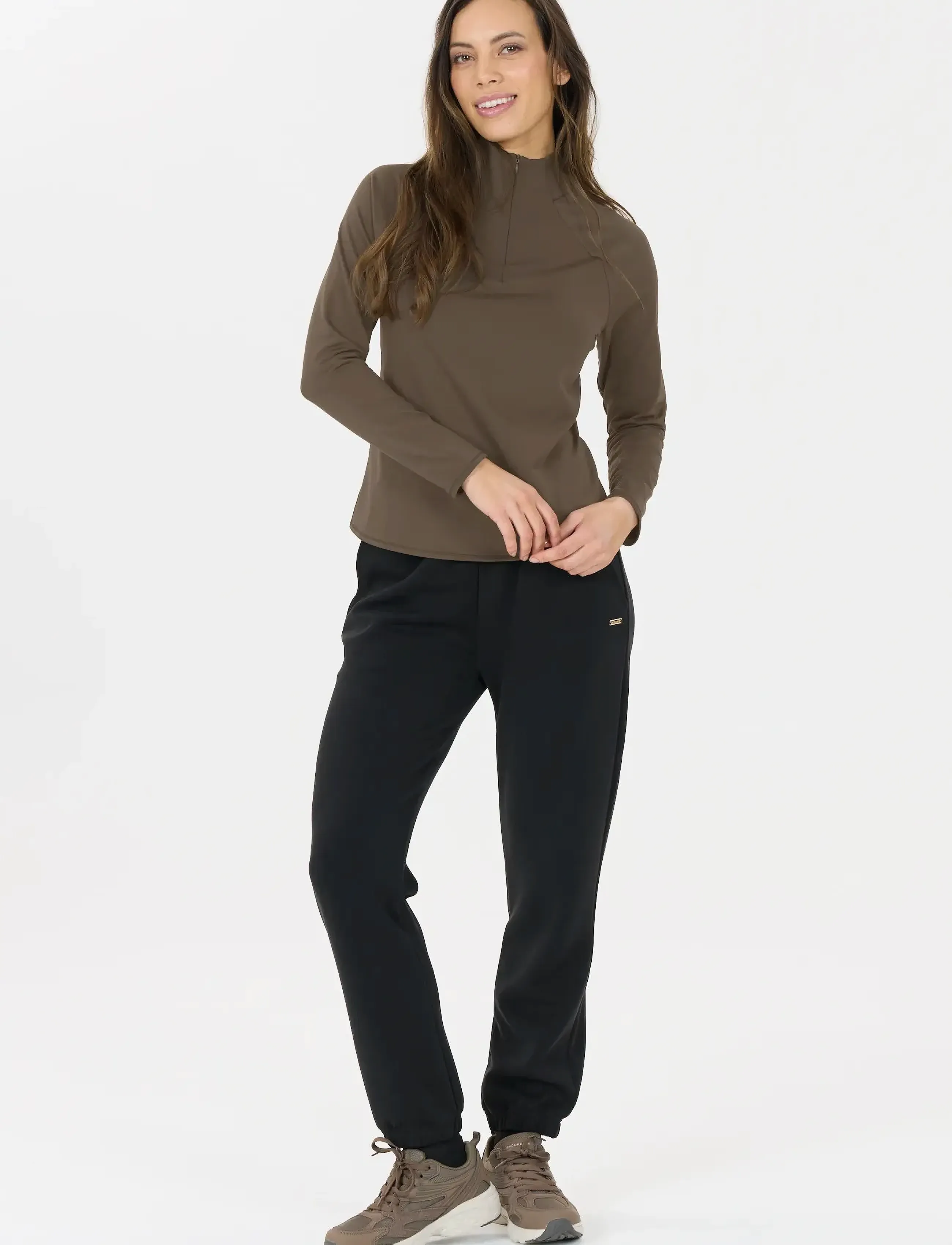 Athlecia - Milian W Midlayer - alussärgid - black olive - 5