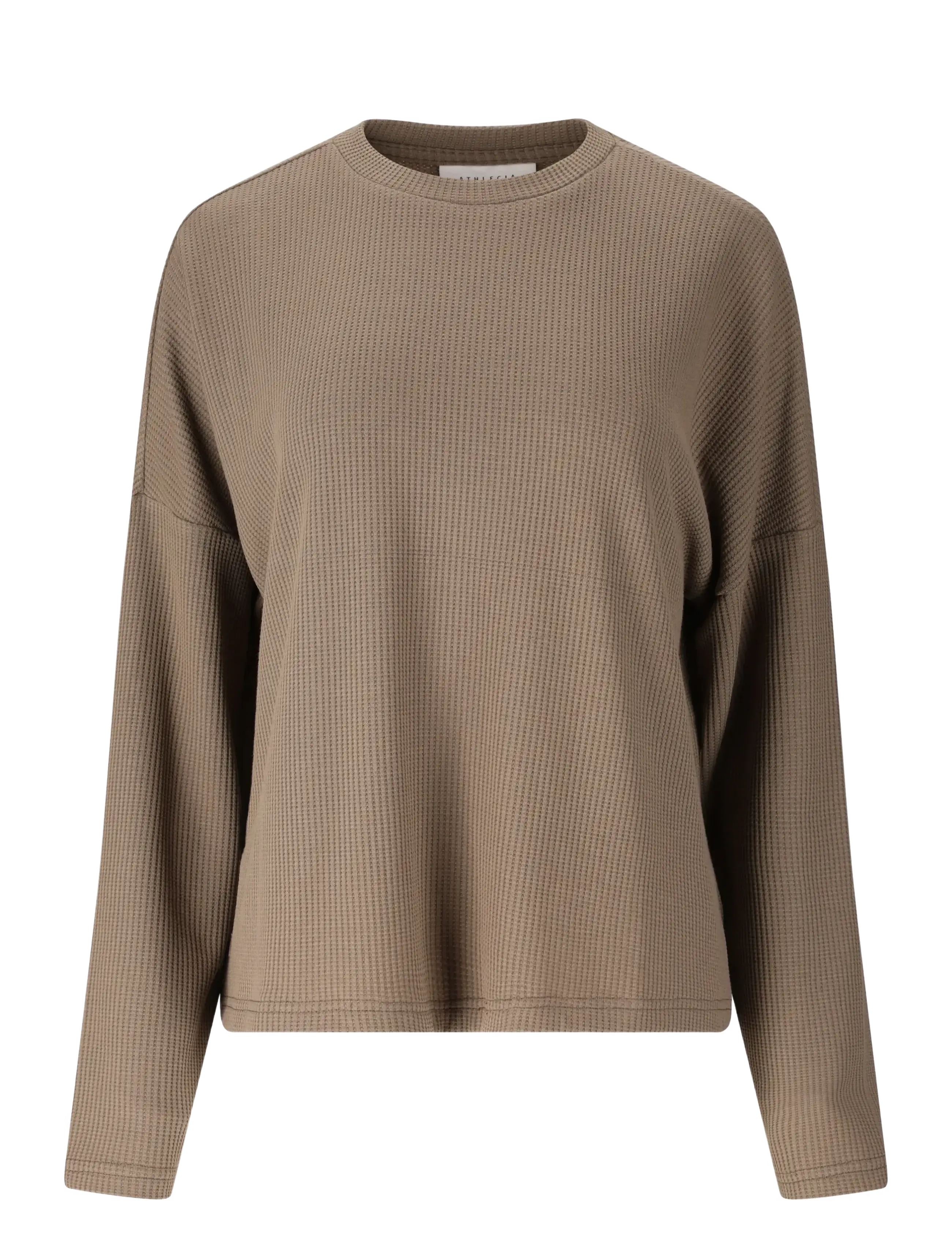 Athlecia Cardall W Waffle Sweatshirt - Sweats - GREIGE / beige