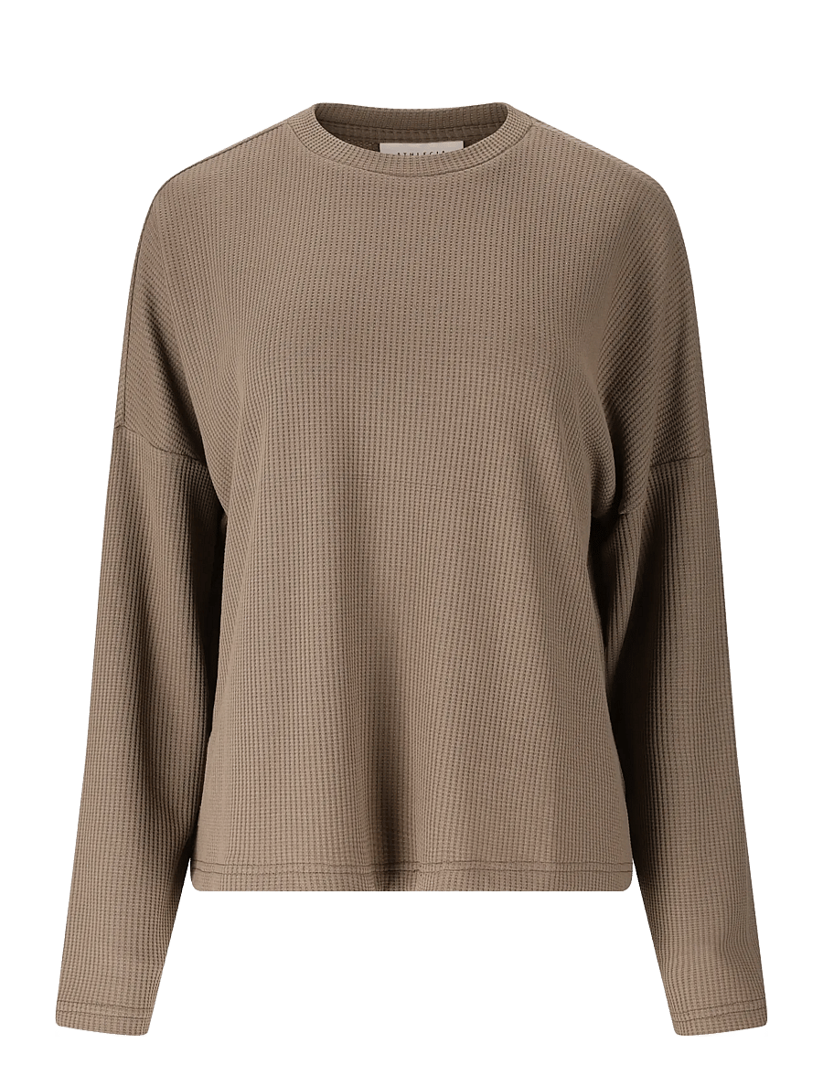 Athlecia - Cardall W Waffle Sweatshirt - overdele - greige - 1